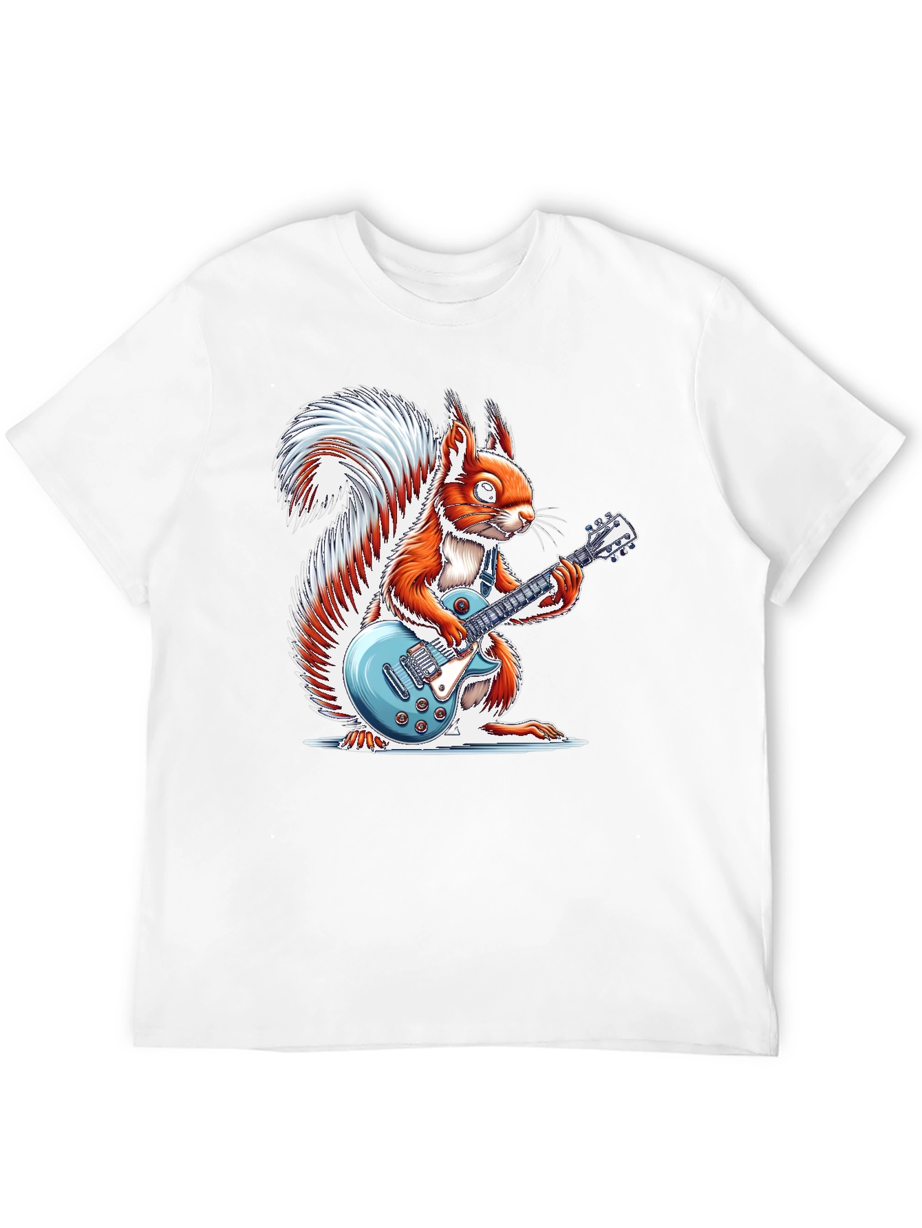 Squirrel Guitarist Graphic T-Shirt