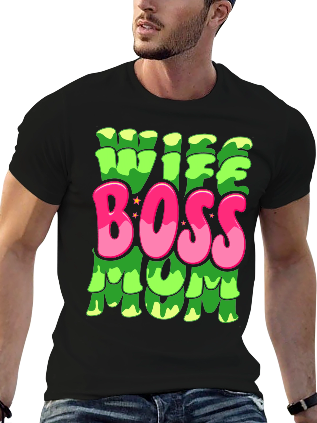 Wife Boss Mom Graphic T-Shirt