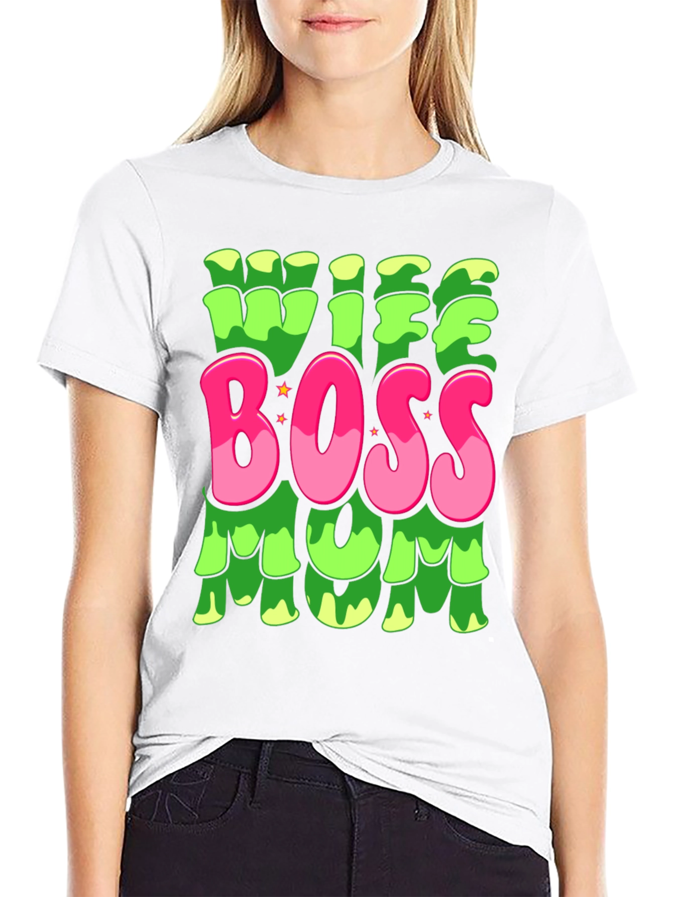 Wife Boss Mom Graphic T-Shirt