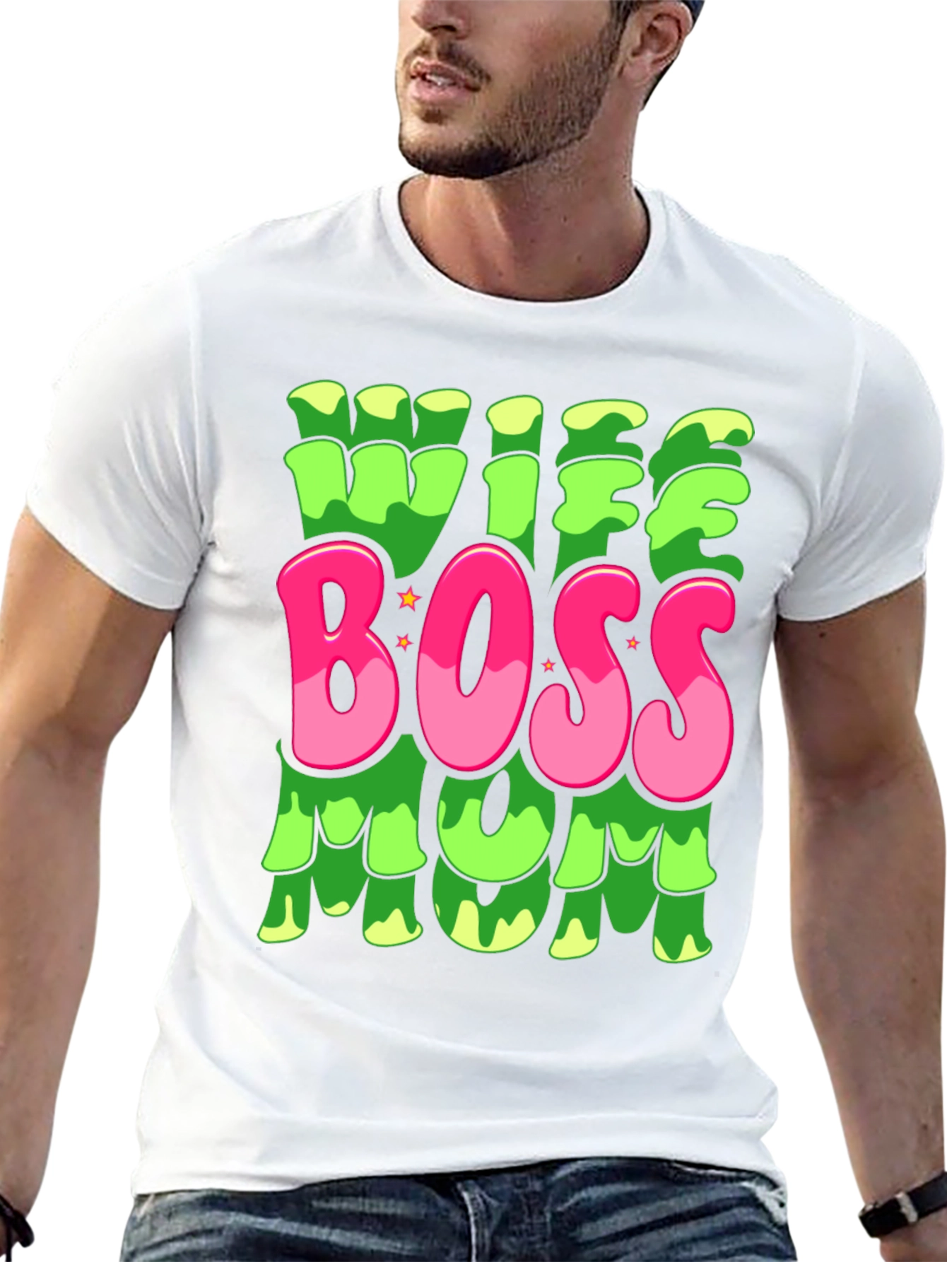 Wife Boss Mom Graphic T-Shirt