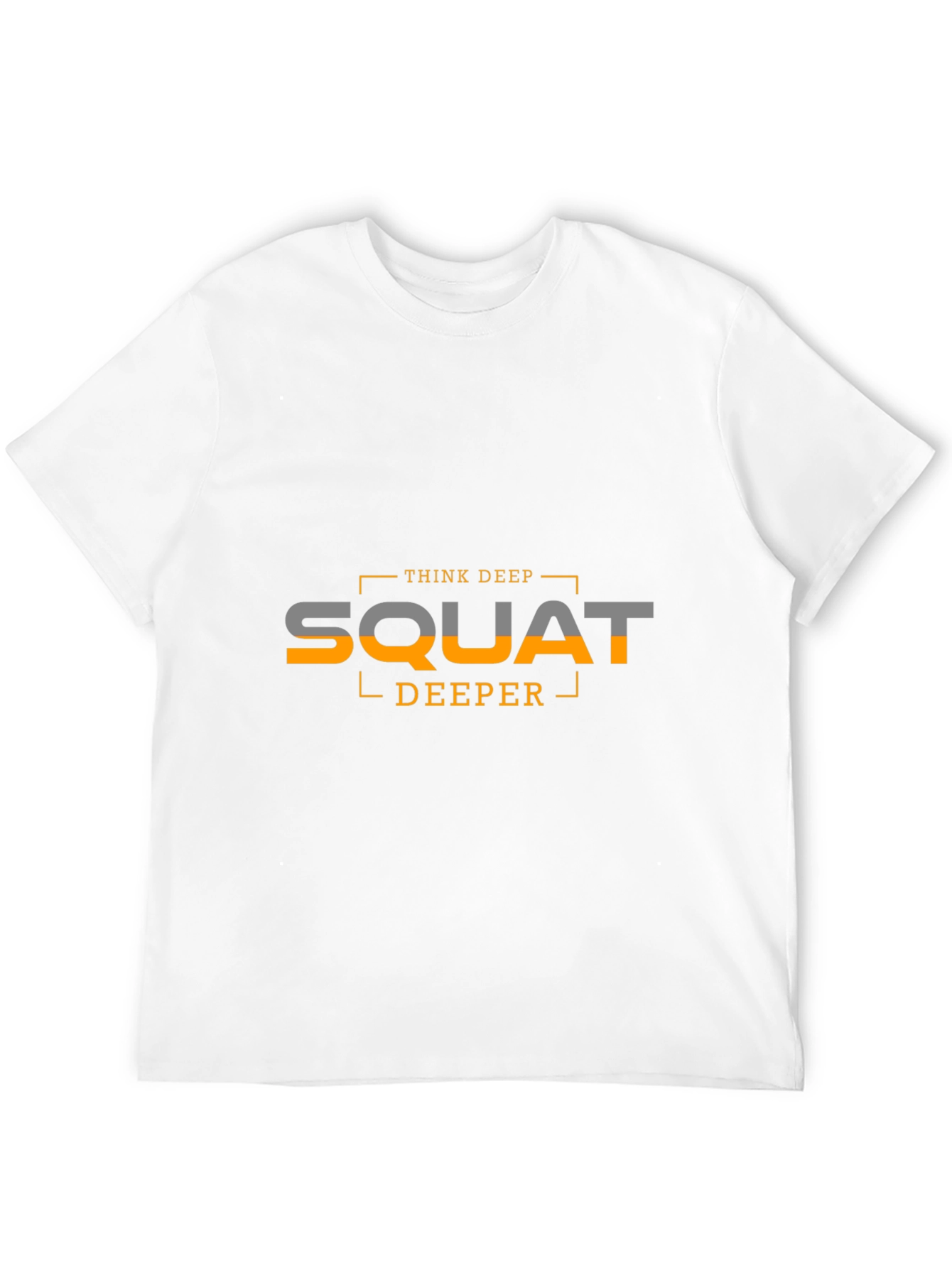 Think Deep Squat Deeper Black Graphic Tee