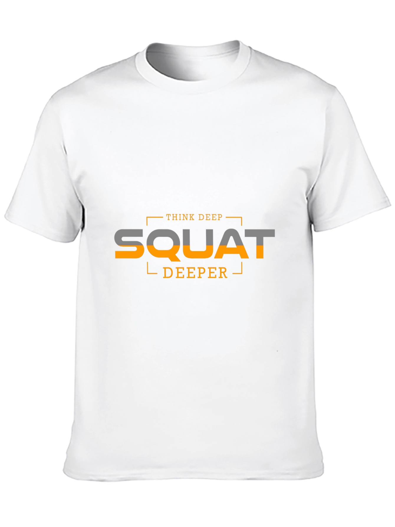 Think Deep Squat Deeper Black Graphic Tee