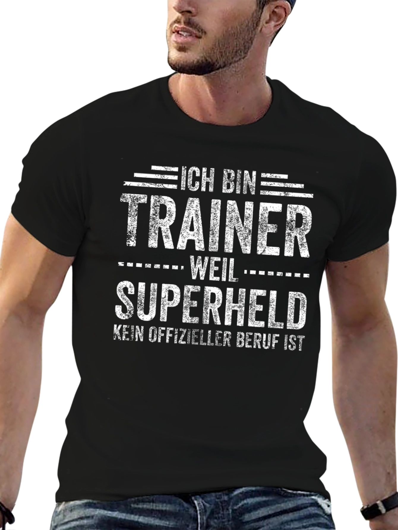 Ich Bin Trainer Weil Superheld Funny T-Shirt