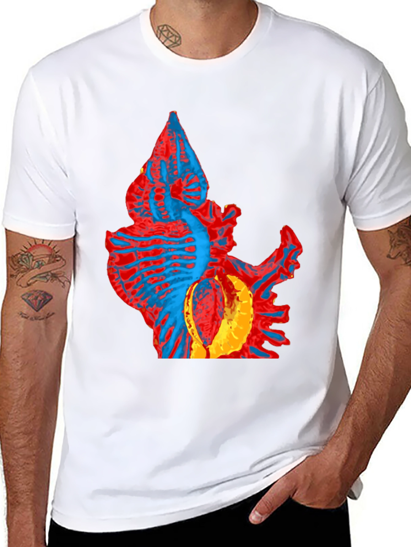 Abstract Creature Graphic Tee - Unique Design