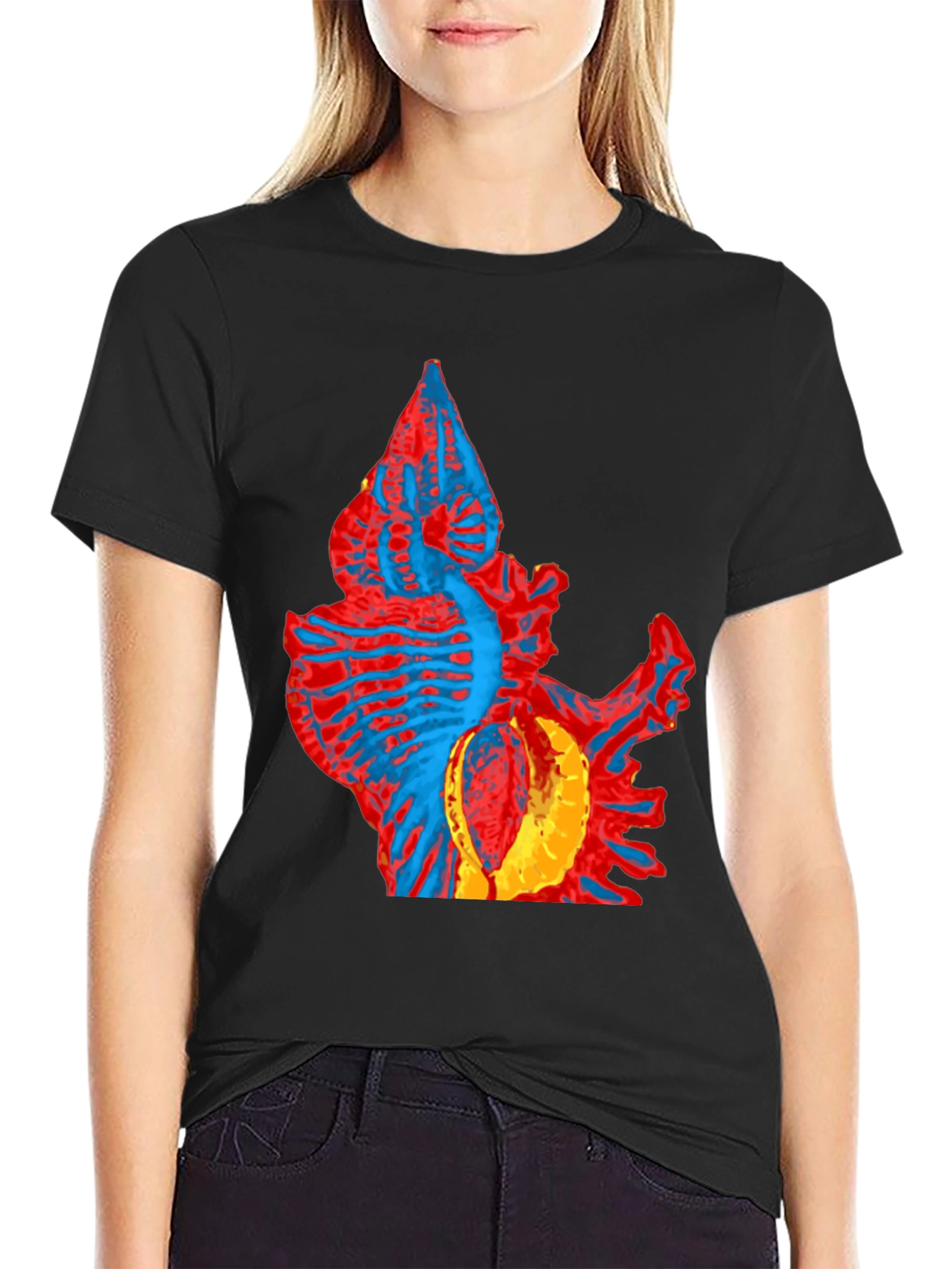 Abstract Creature Graphic Tee - Unique Design