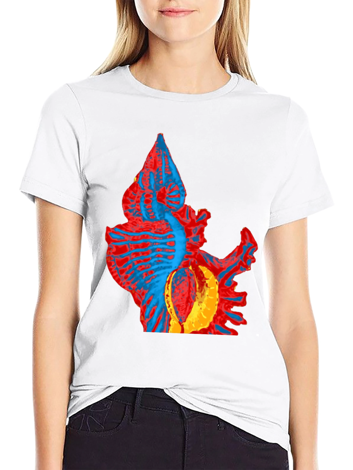 Abstract Creature Graphic Tee - Unique Design