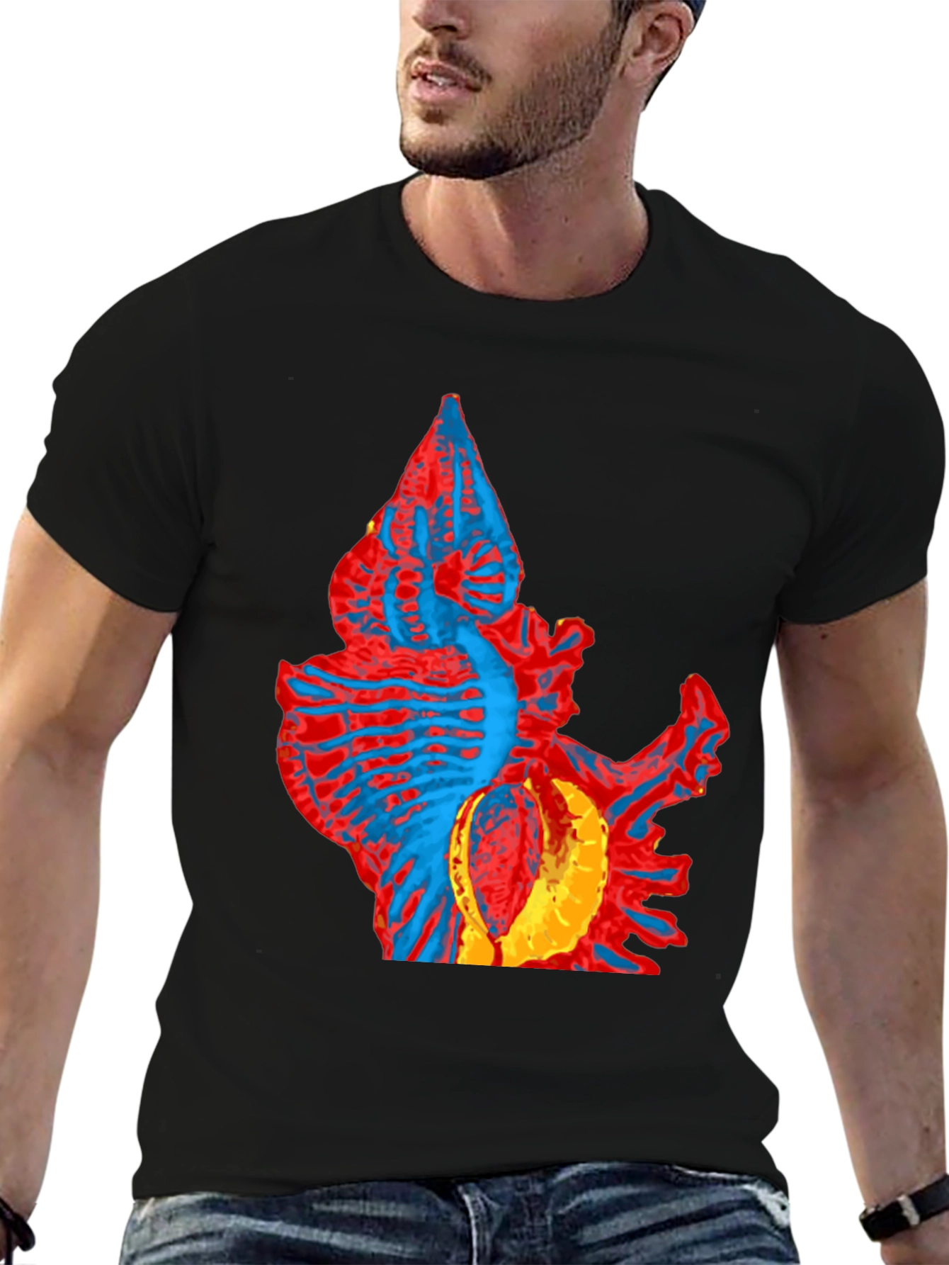 Abstract Creature Graphic Tee - Unique Design