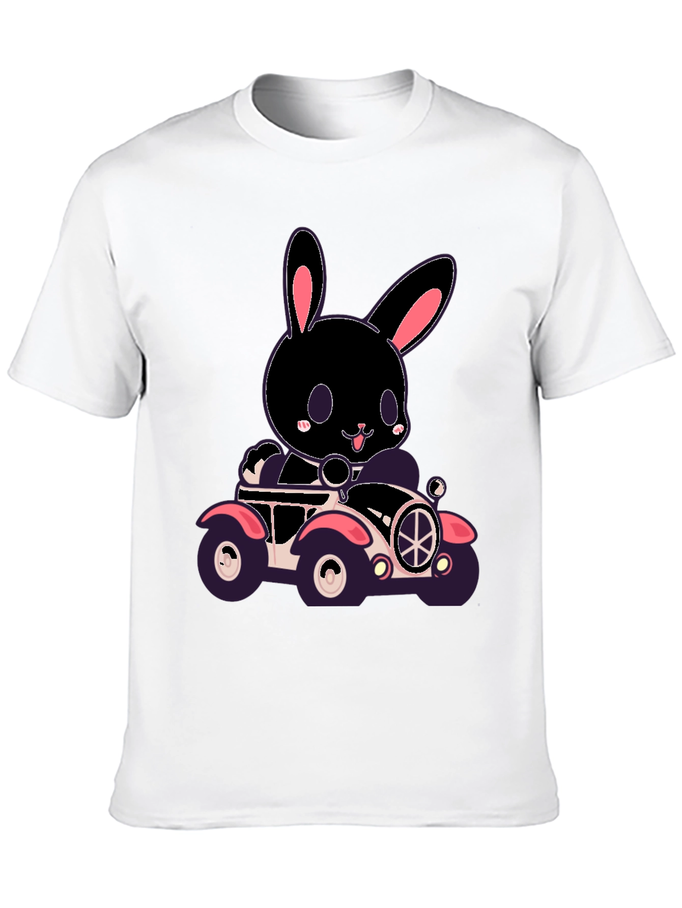 Bunny in Car Graphic T-Shirt