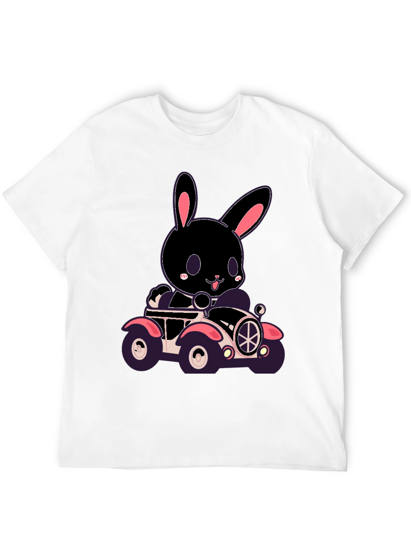 Bunny in Car Graphic T-Shirt