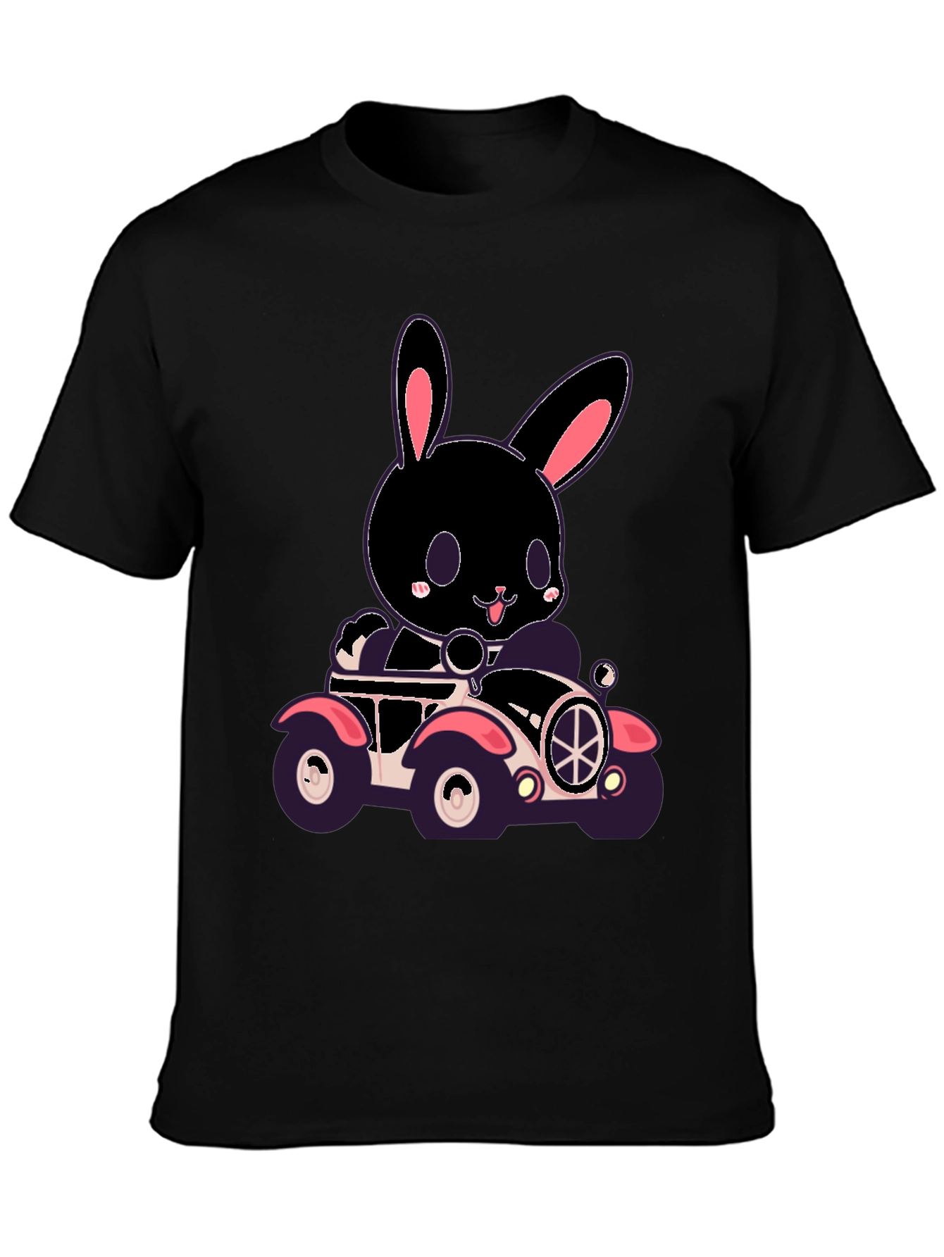 Bunny in Car Graphic T-Shirt