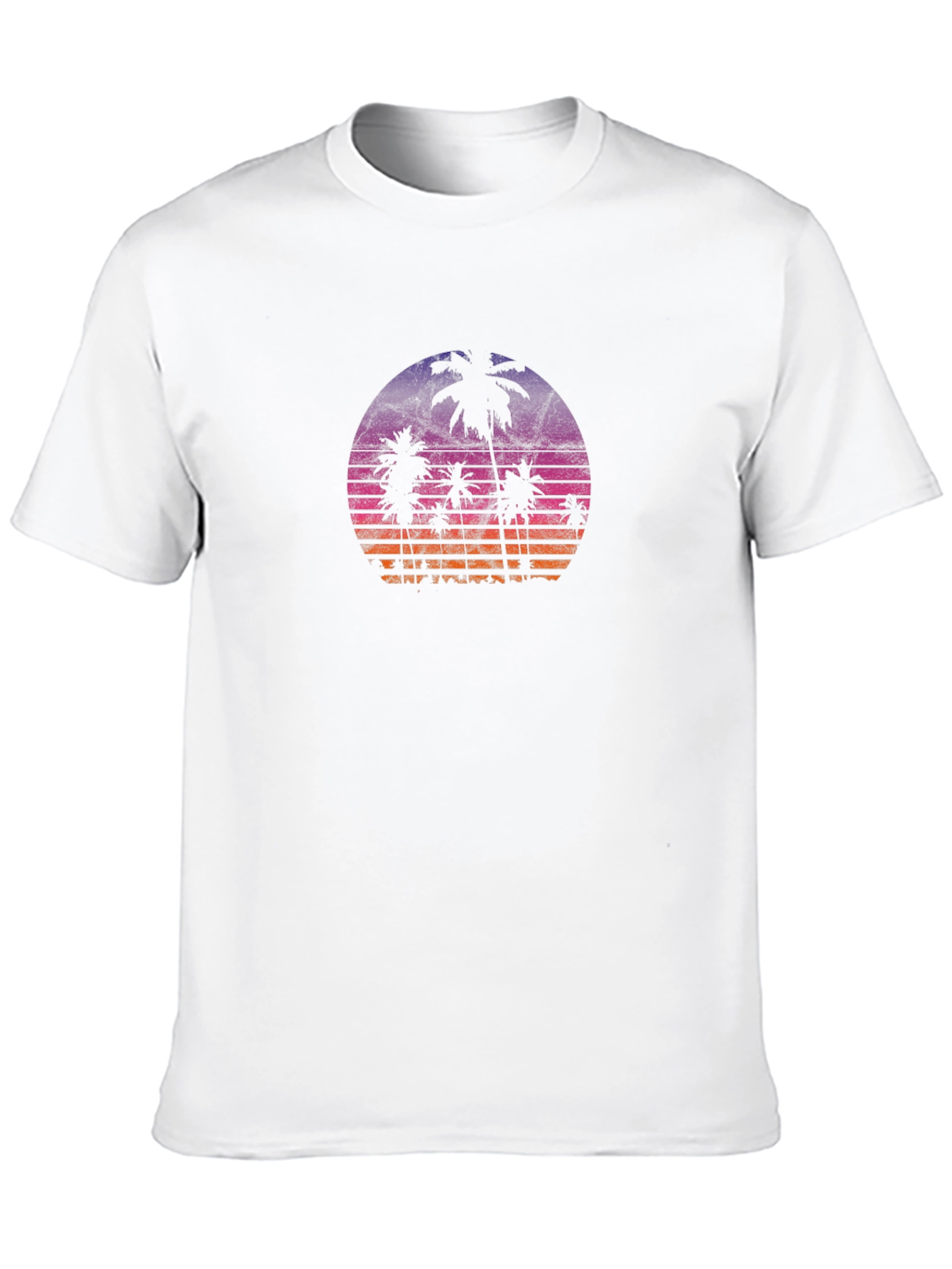 Retro Sunset Palm Tree Graphic Tee