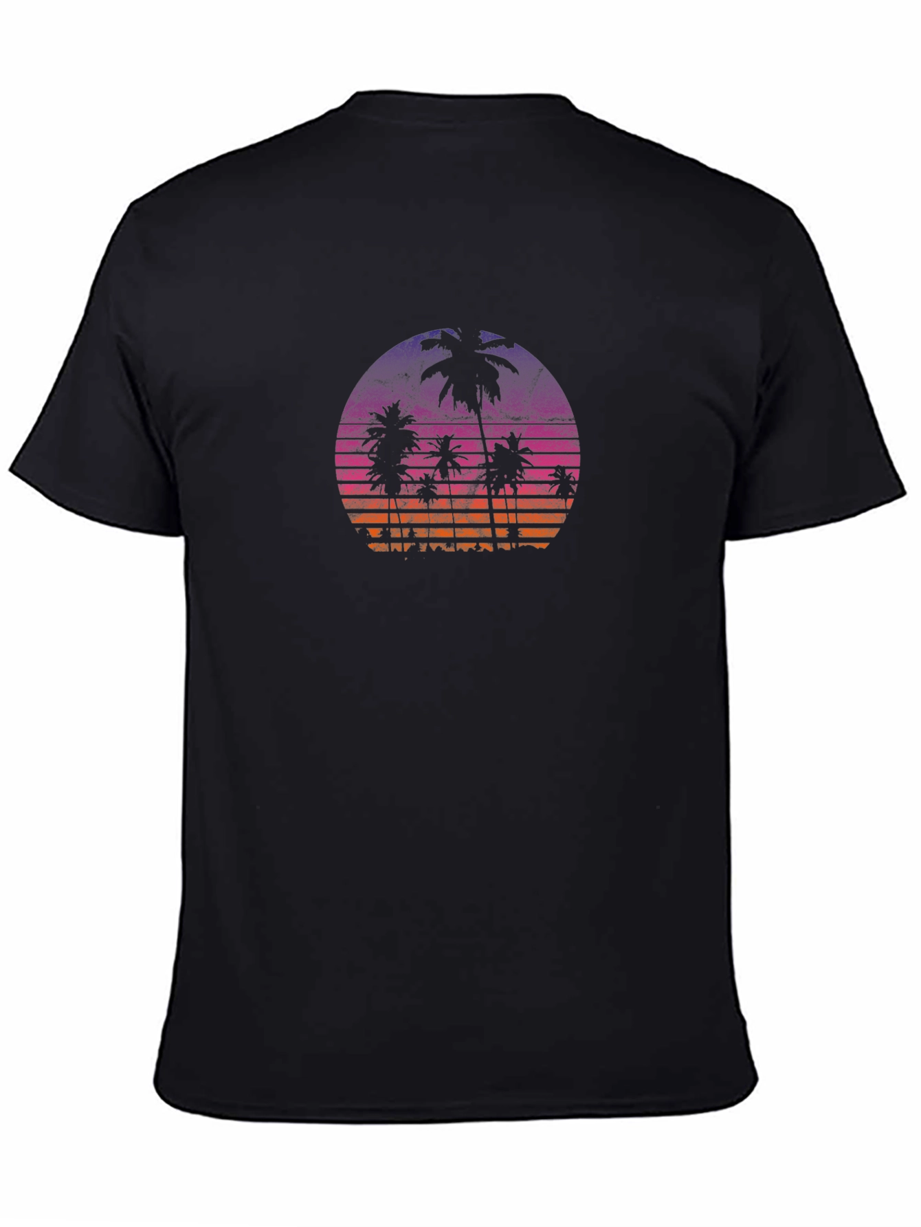 Retro Sunset Palm Tree Graphic Tee