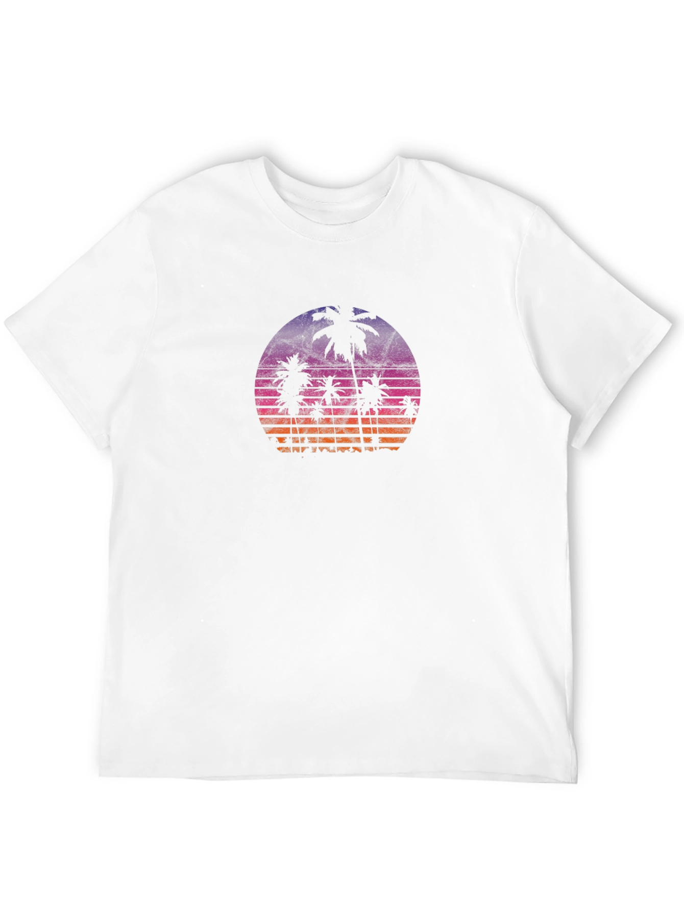 Retro Sunset Palm Tree Graphic Tee