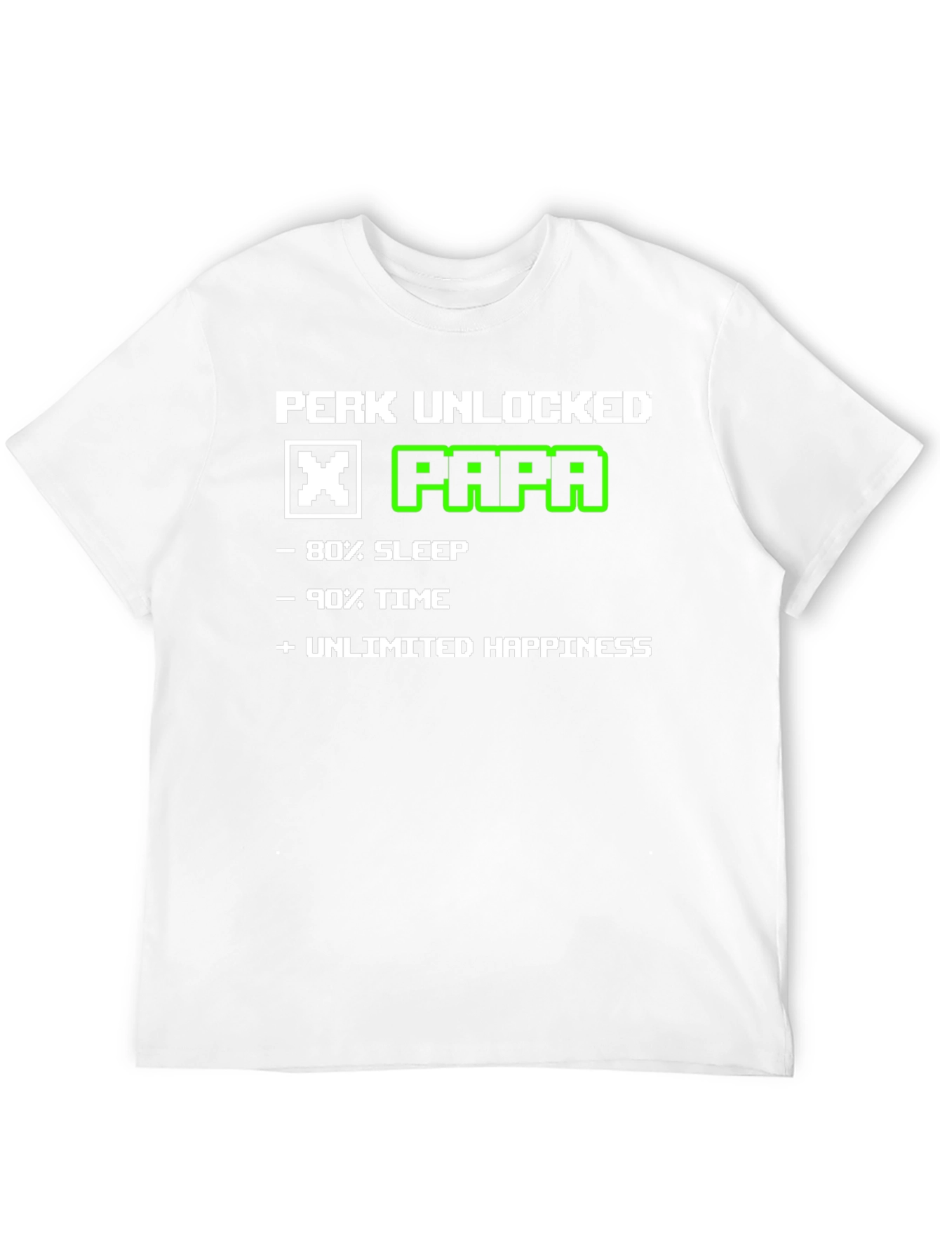 Perk Unlocked Papa T-Shirt - Gamer Dad Tee