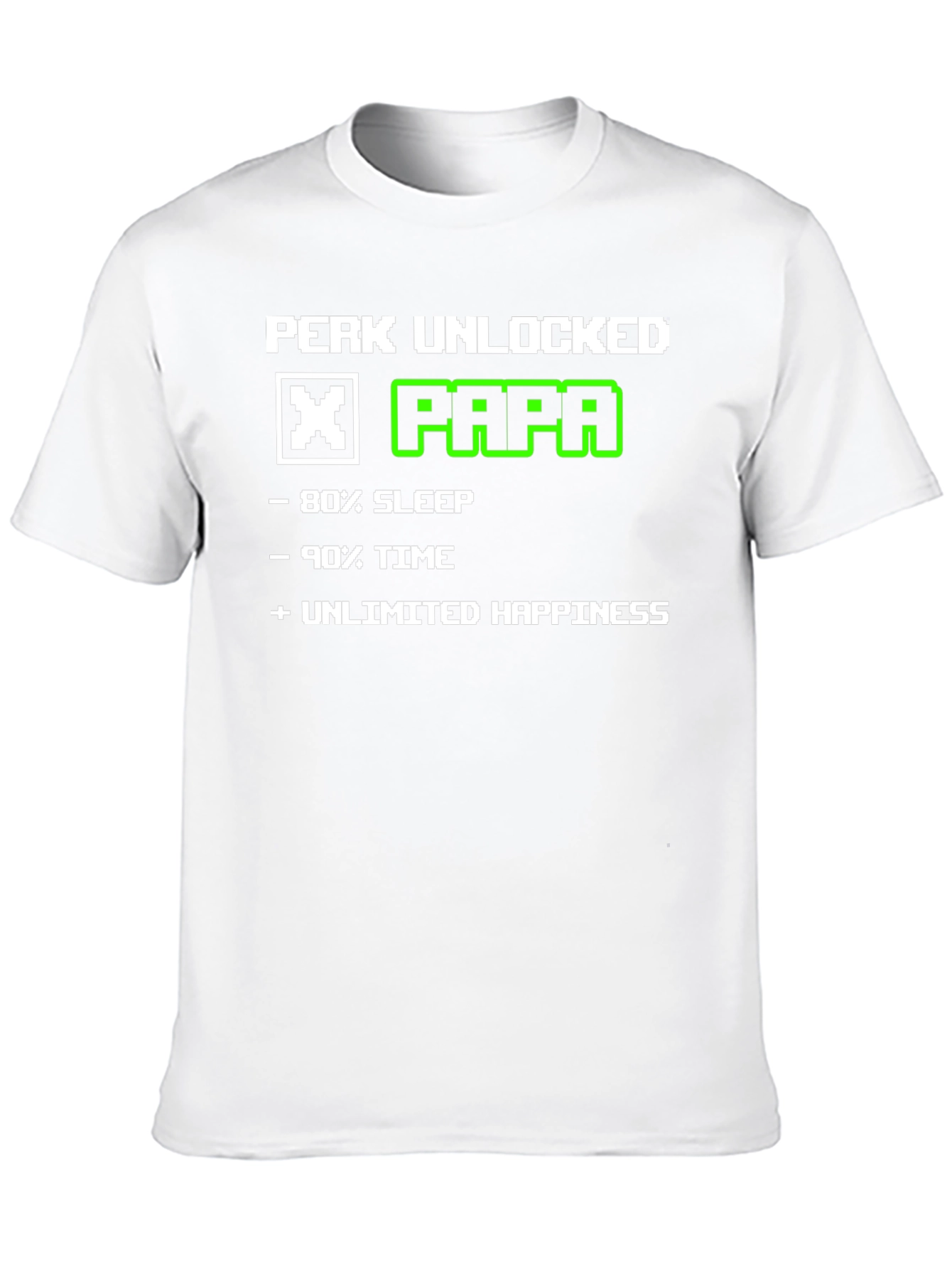 Perk Unlocked Papa T-Shirt - Gamer Dad Tee