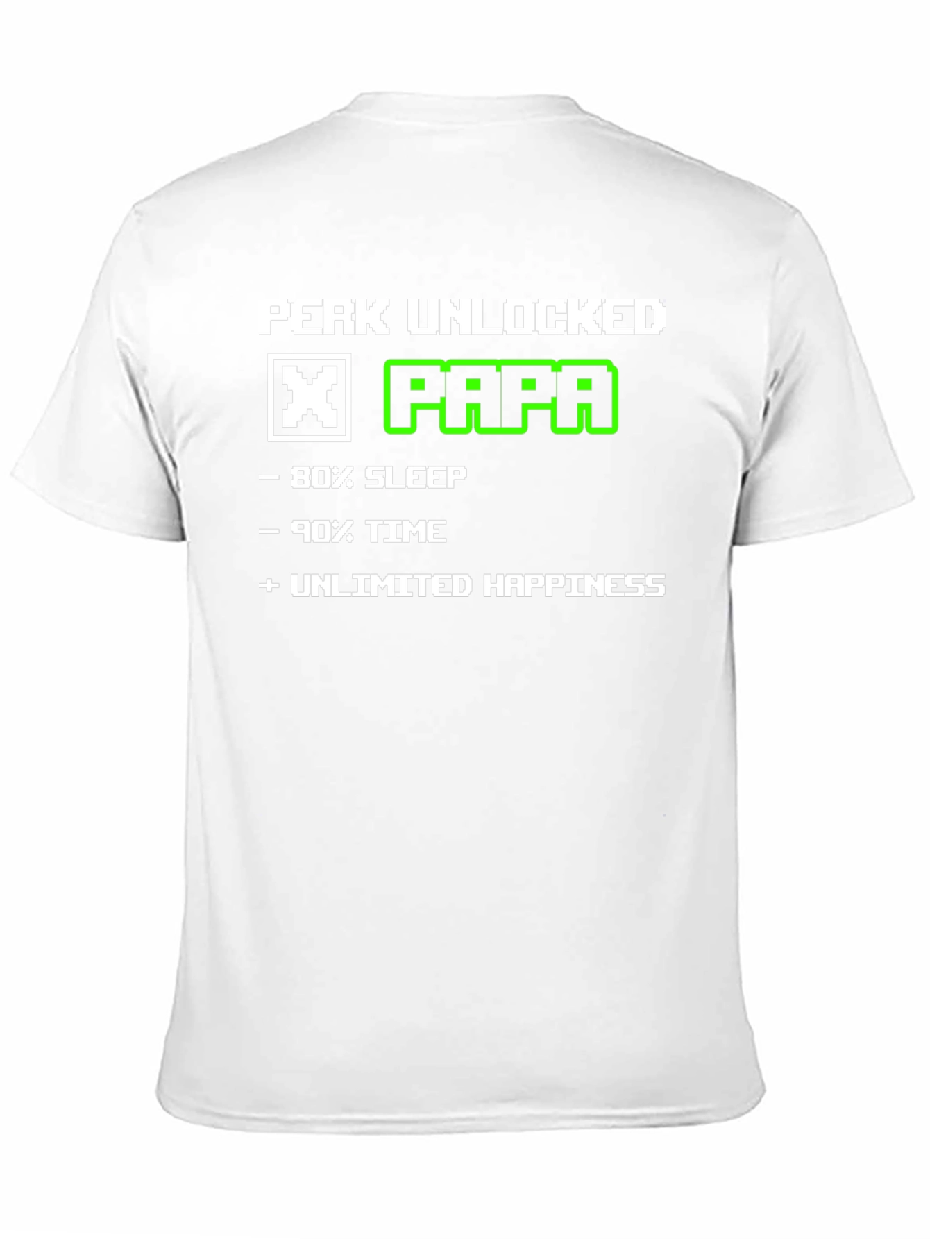 Perk Unlocked Papa T-Shirt - Gamer Dad Tee