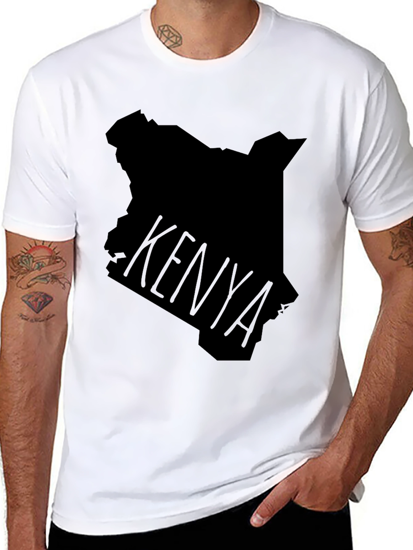 Kenya Map T-Shirt - Stylish Graphic Tee