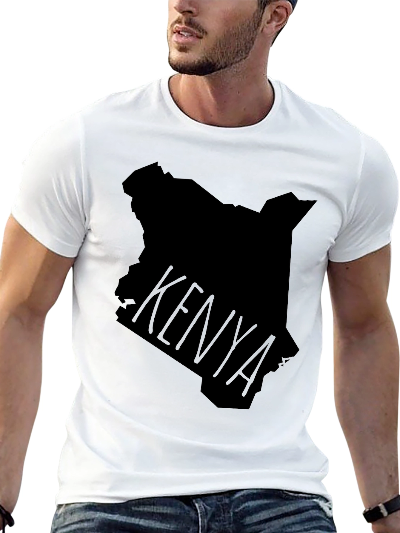 Kenya Map T-Shirt - Stylish Graphic Tee