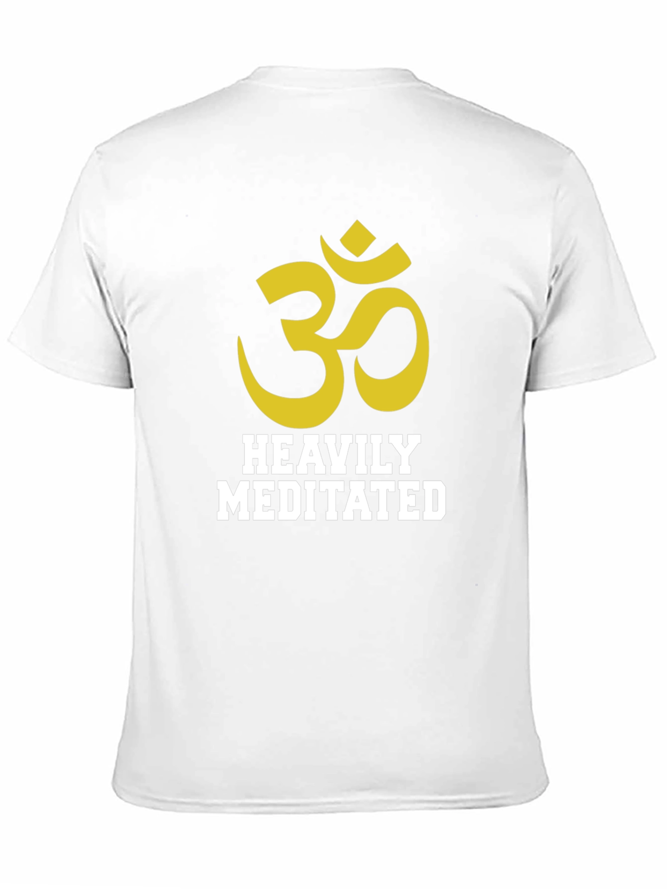 Heavily Meditated Graphic Tee - Black Cotton Blend