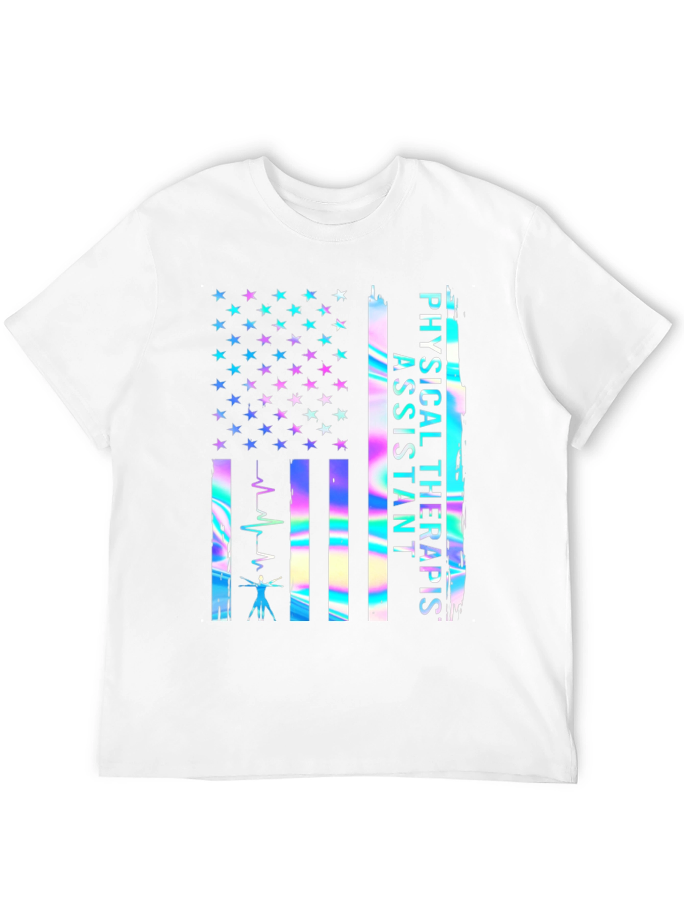 Physical Therapist Assistant USA Flag T-Shirt