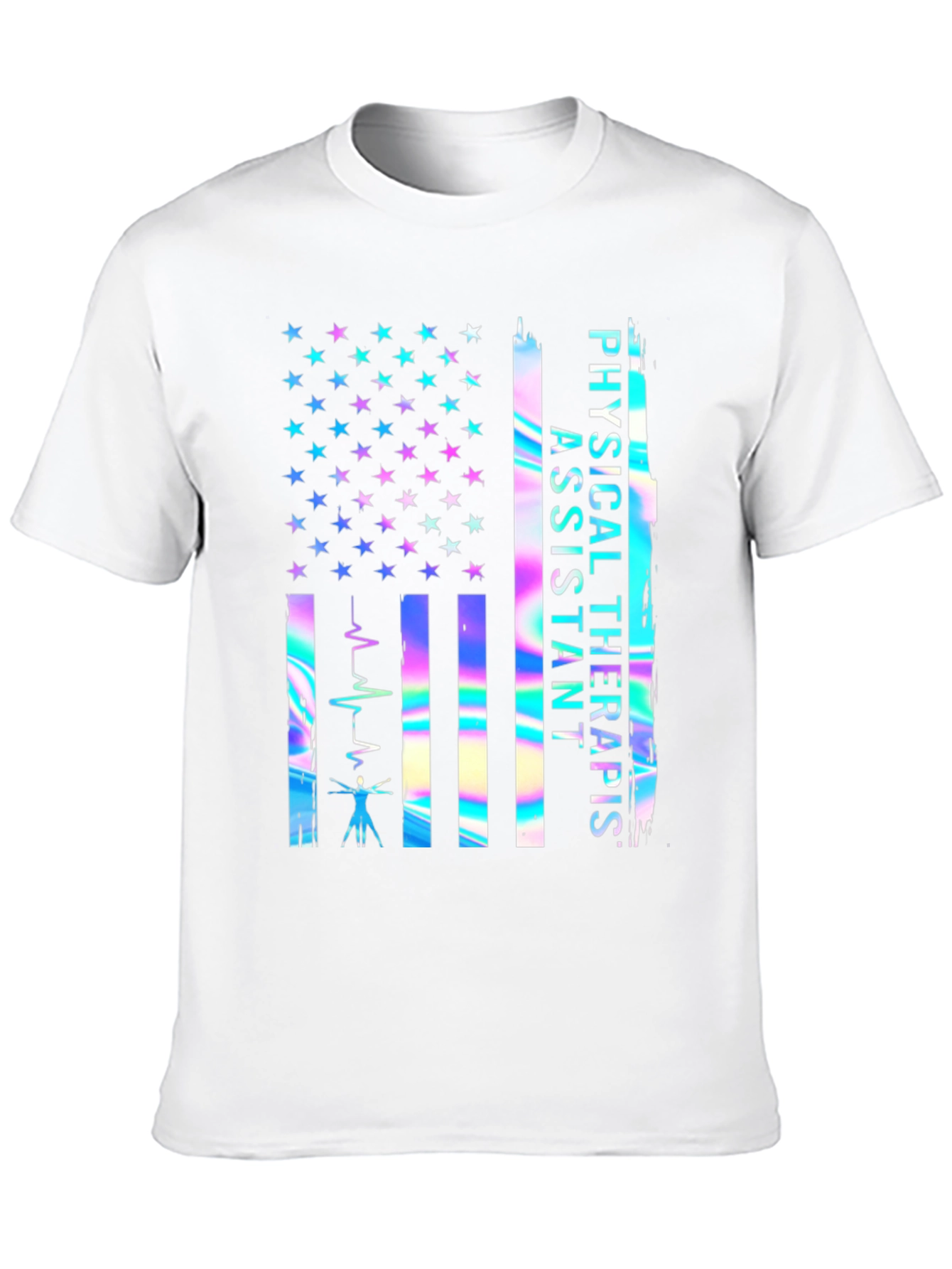 Physical Therapist Assistant USA Flag T-Shirt