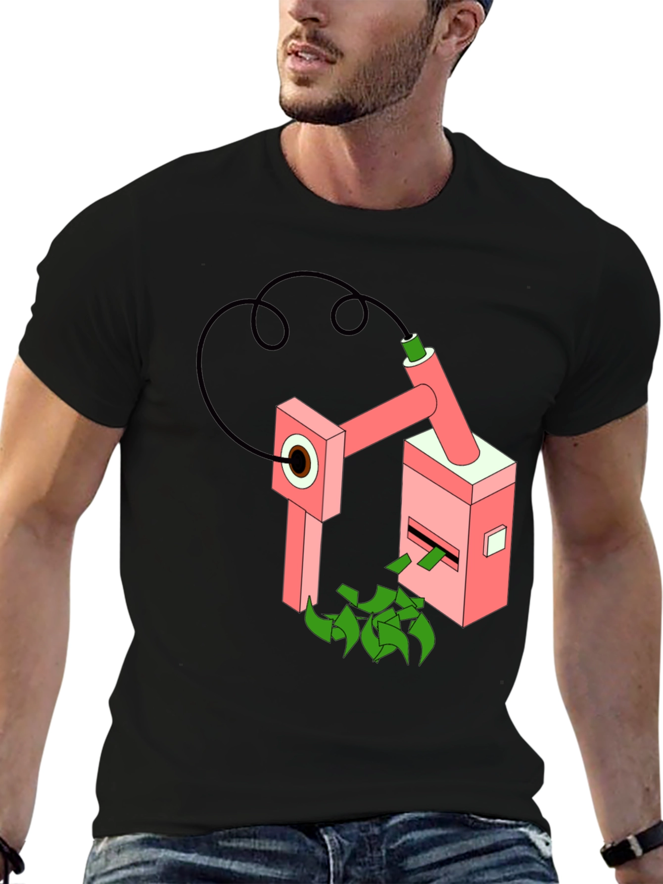 Money Machine Graphic Tee - Black
