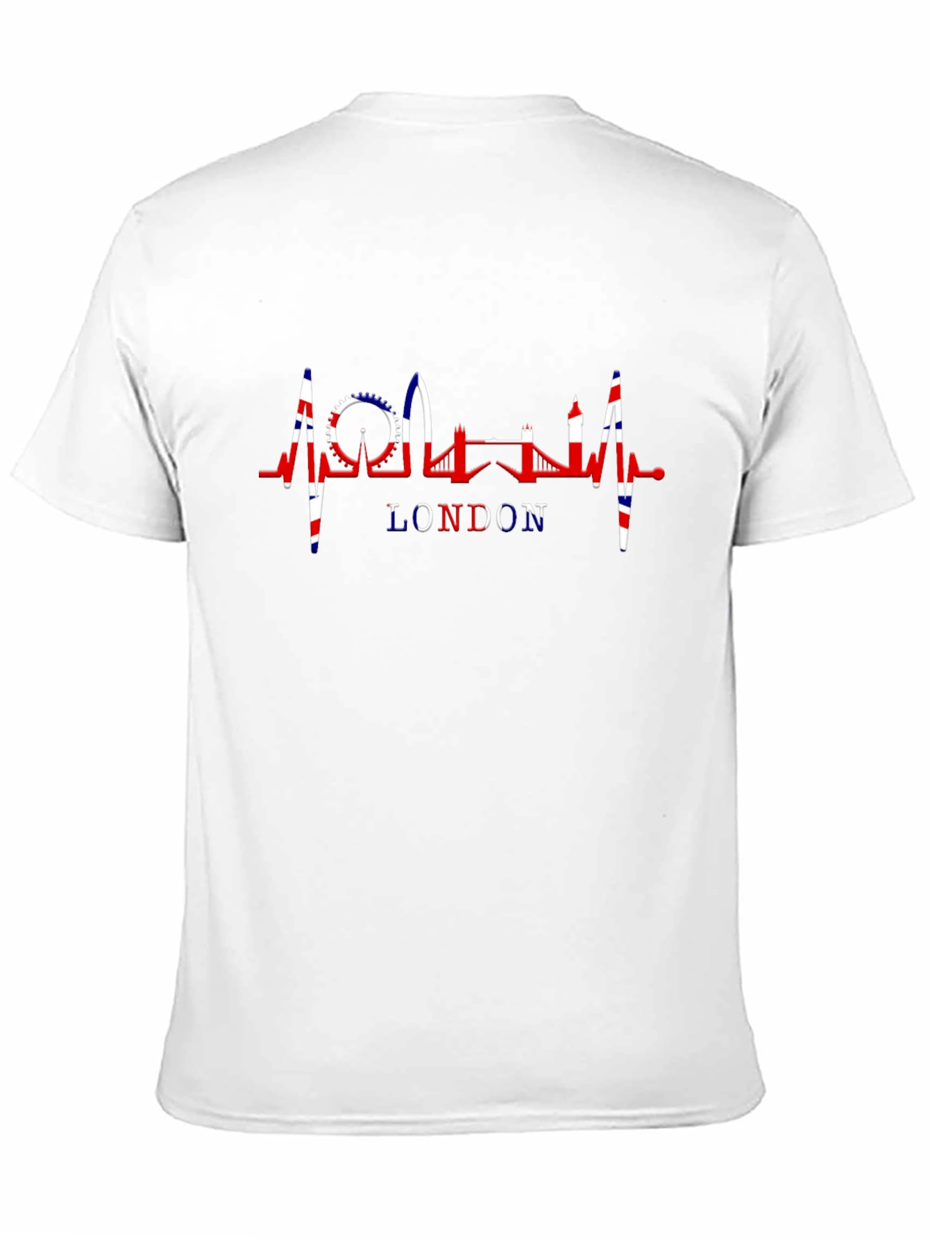 London Skyline Heartbeat Black T-Shirt