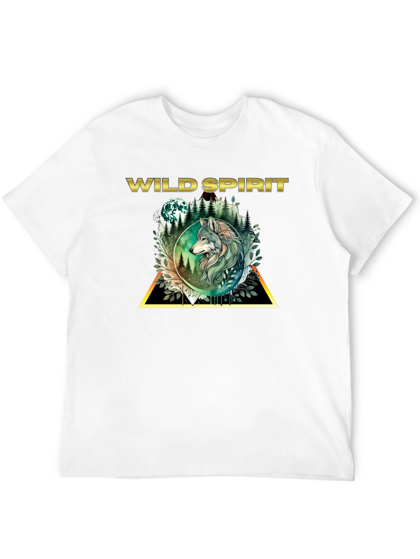 Wild Spirit Wolf Graphic T-Shirt