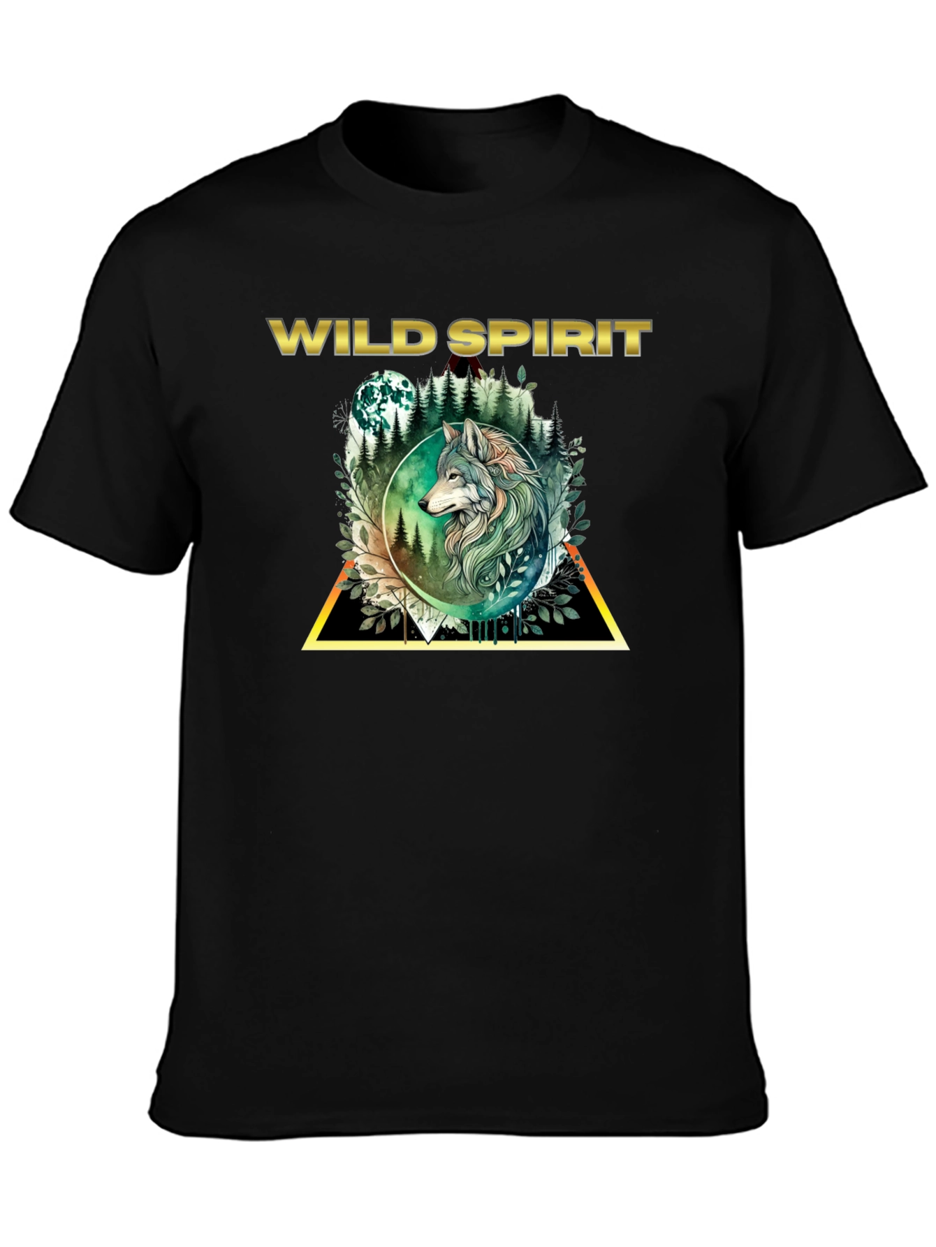 Wild Spirit Wolf Graphic T-Shirt