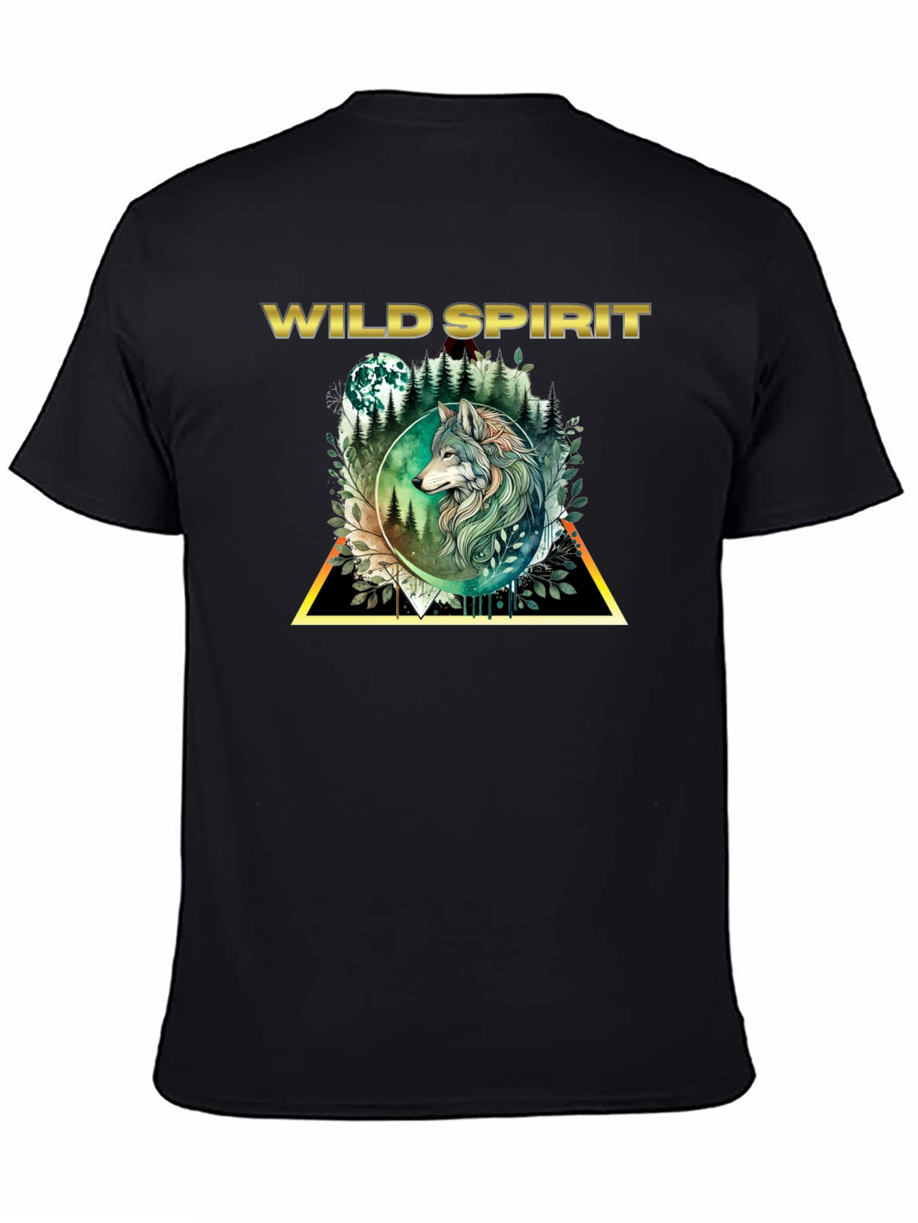 Wild Spirit Wolf Graphic T-Shirt