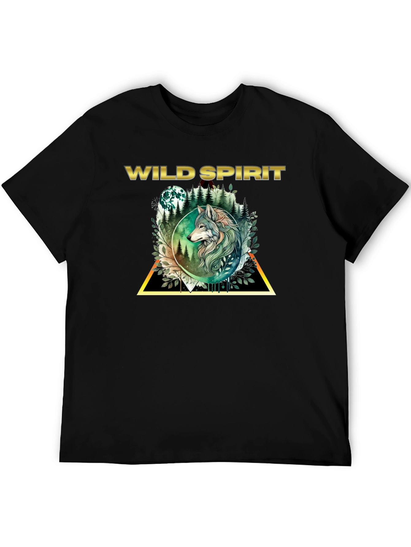 Wild Spirit Wolf Graphic T-Shirt
