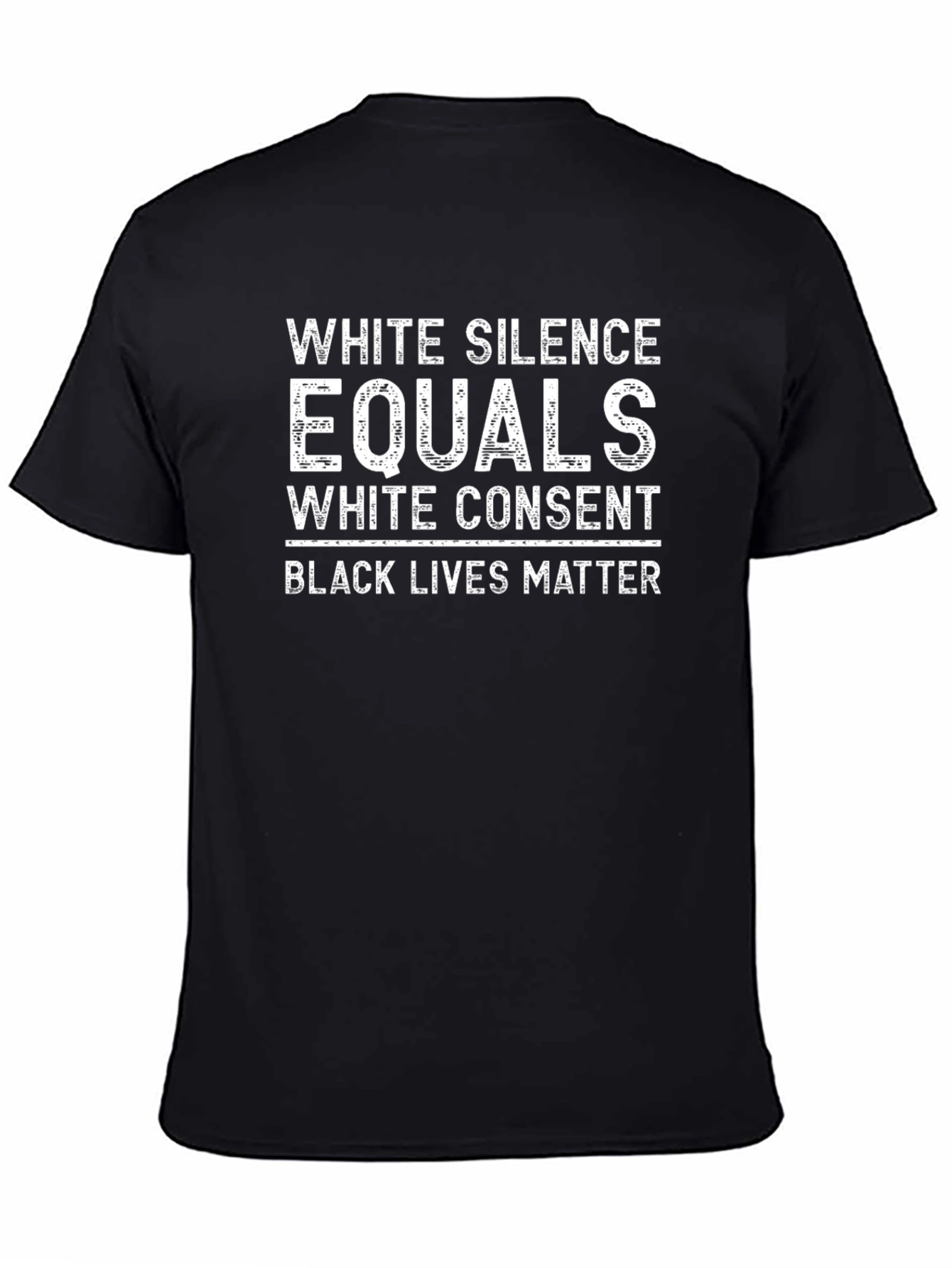 BLM White Silence Equals White Consent Graphic Tee