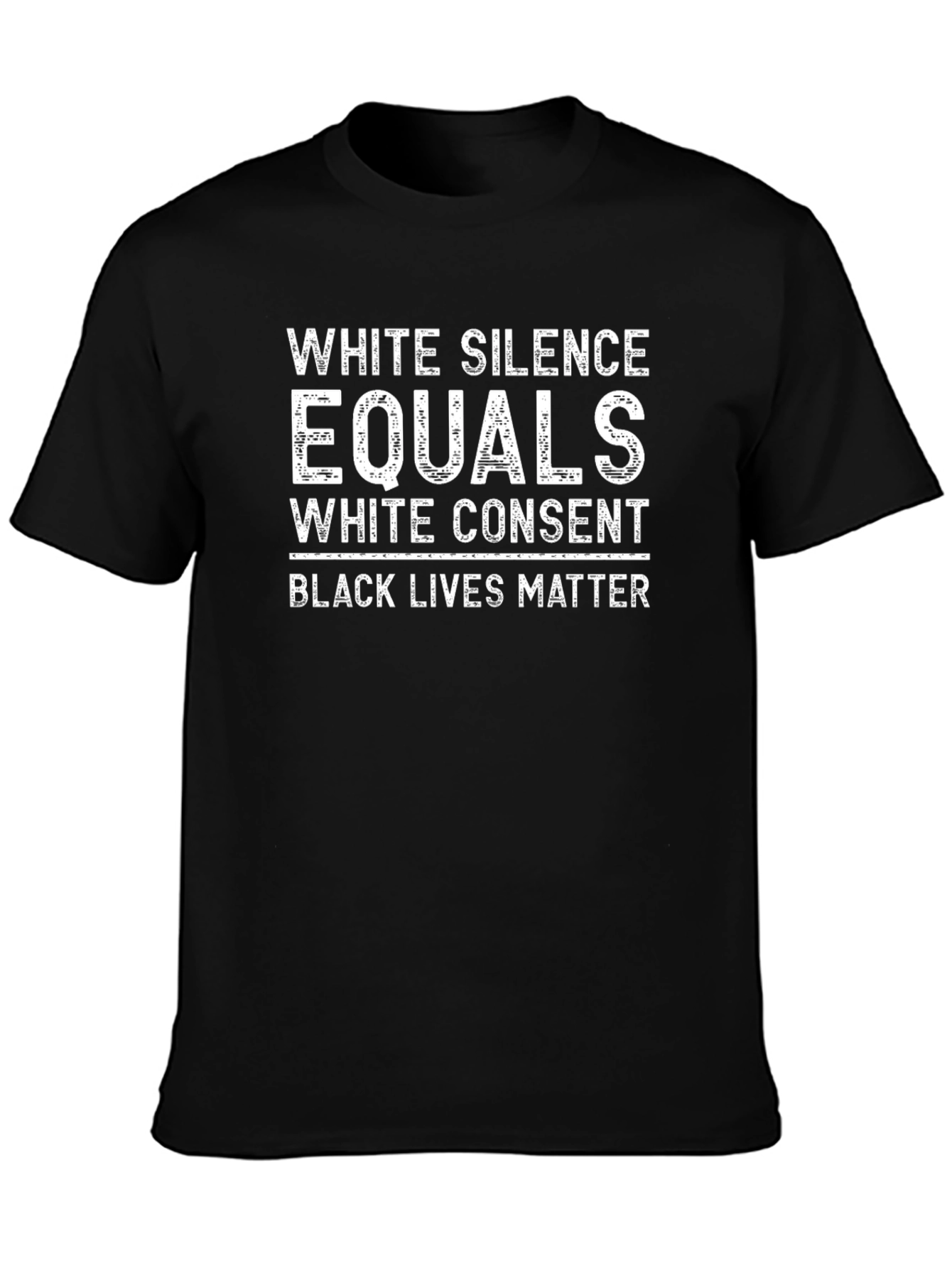 BLM White Silence Equals White Consent Graphic Tee