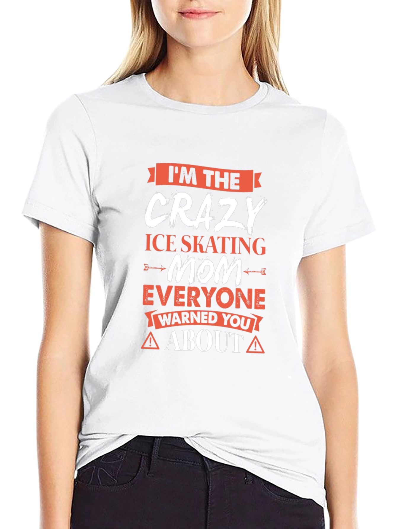 Crazy Ice Skating Mom T-Shirt