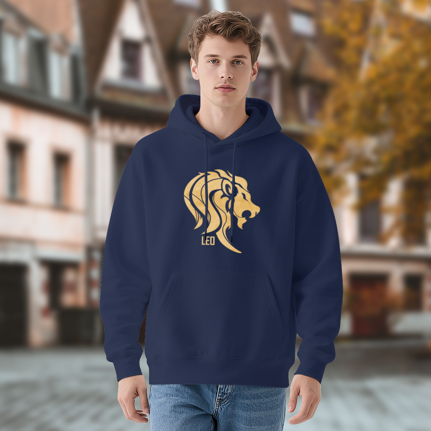 Golden Leo Lion Zodiac Minimal Stylish Comfort Hoodie, Horoscope Daily Top