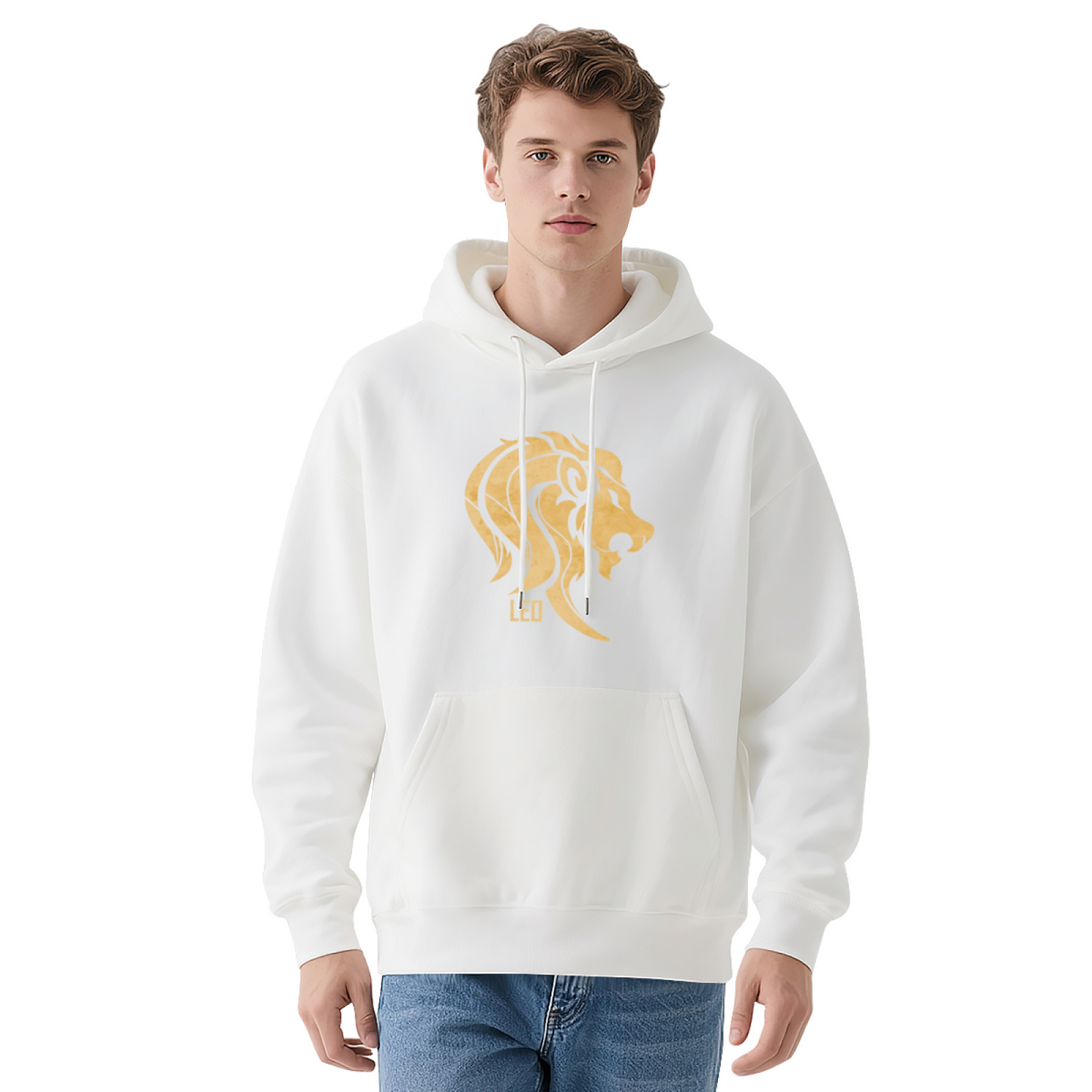 Golden Leo Lion Zodiac Minimal Stylish Comfort Hoodie, Horoscope Daily Top