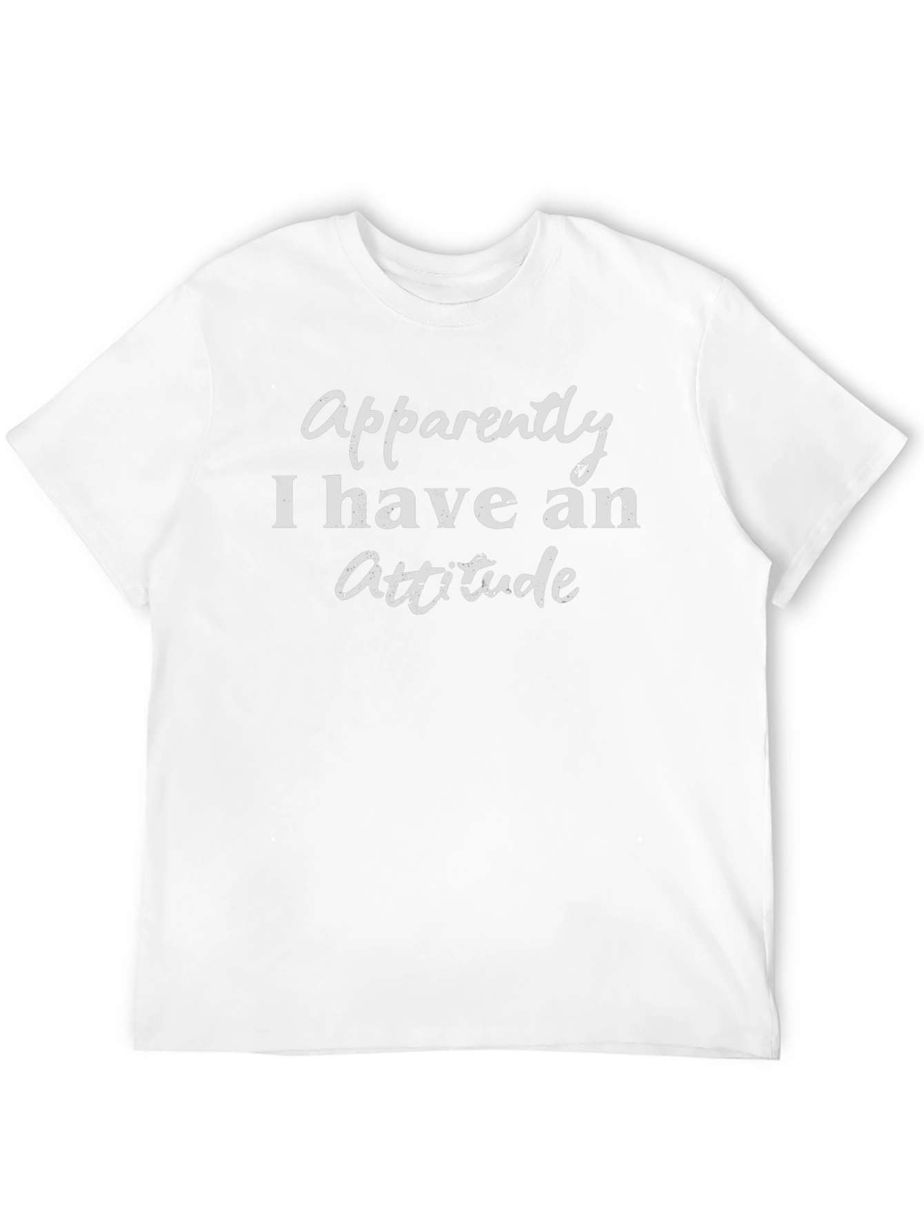 Funny Apparently I Have An Attitude Black T-Shirt