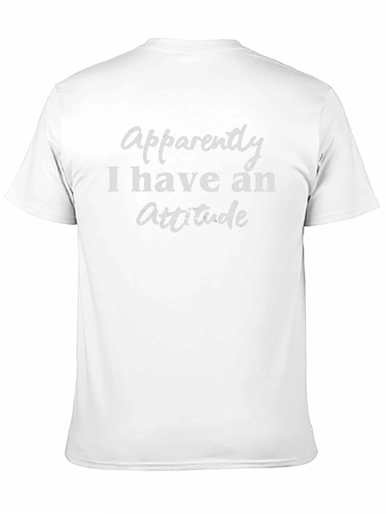 Funny Apparently I Have An Attitude Black T-Shirt