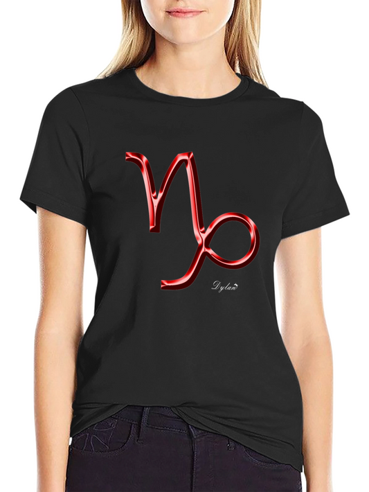 Capricorn Zodiac Sign Black T-Shirt - Dylan