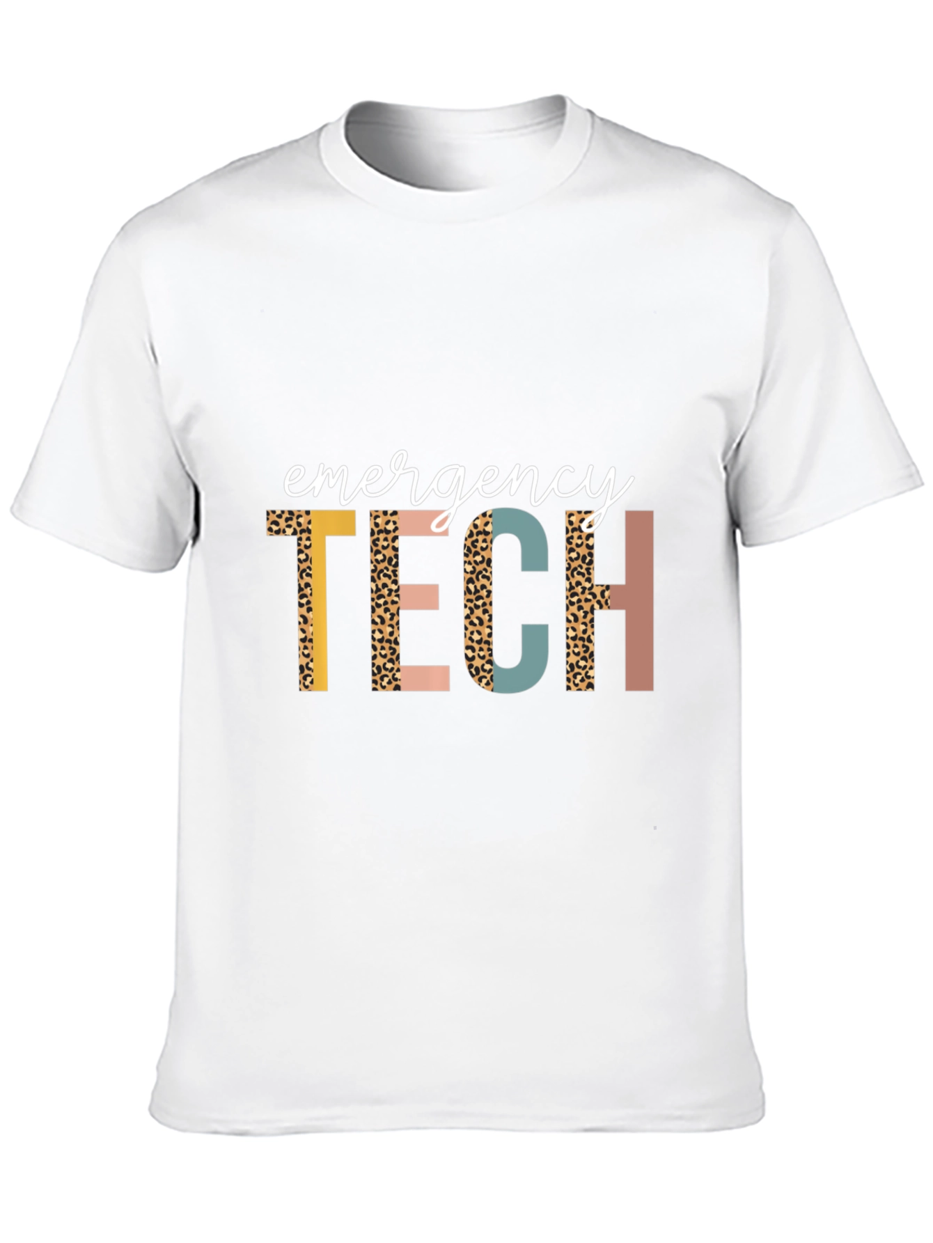 Emergency Tech Leopard Print Graphic Tee