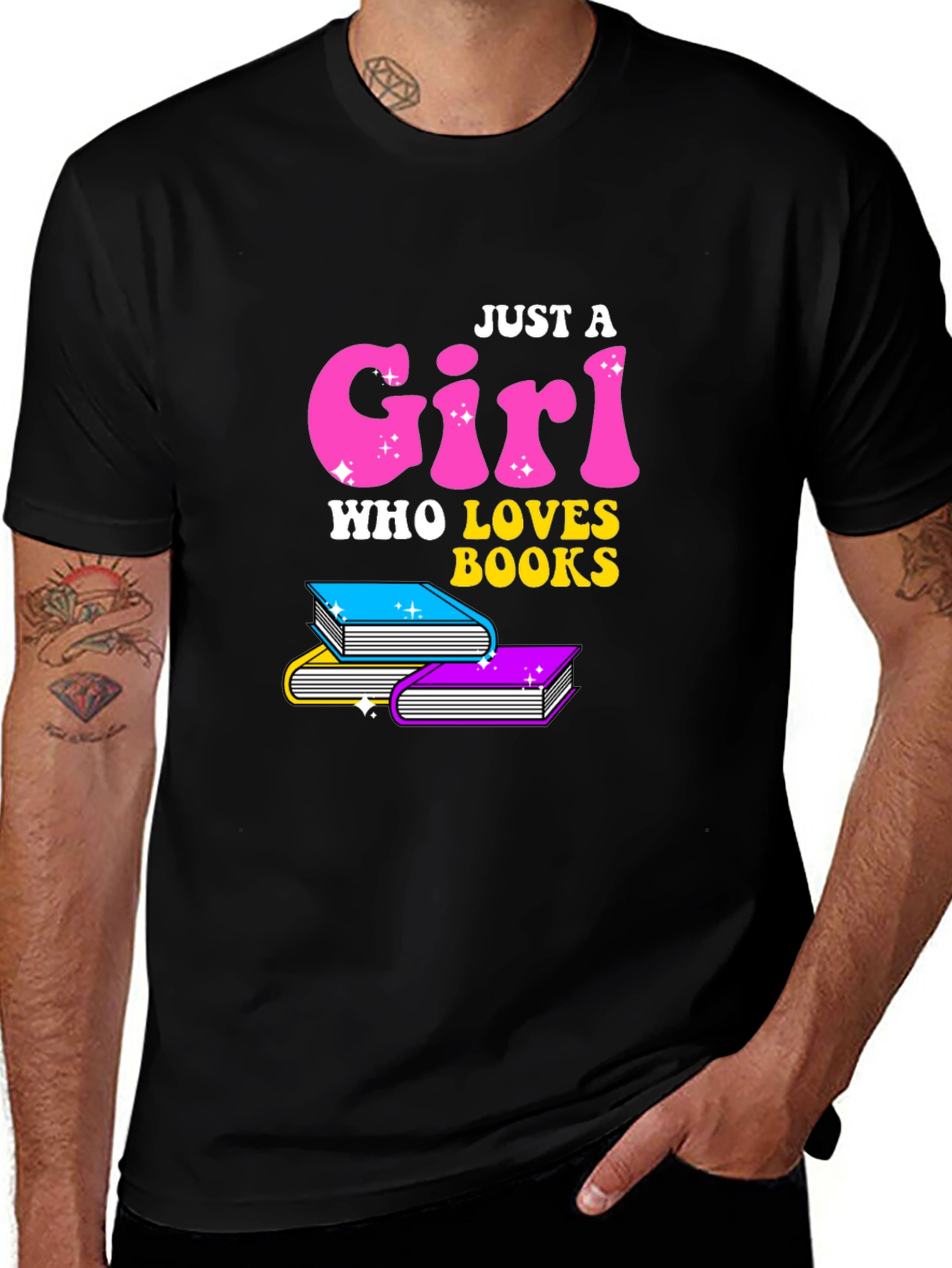 Just A Girl Who Loves Books T-Shirt