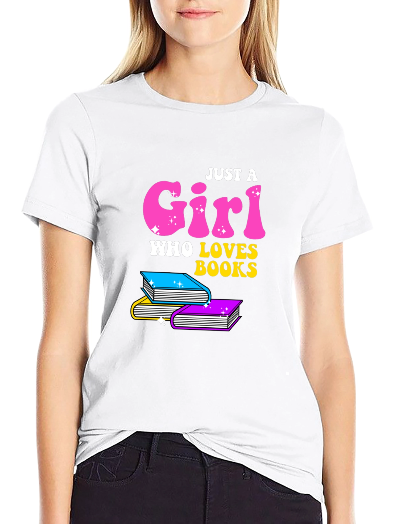 Just A Girl Who Loves Books T-Shirt