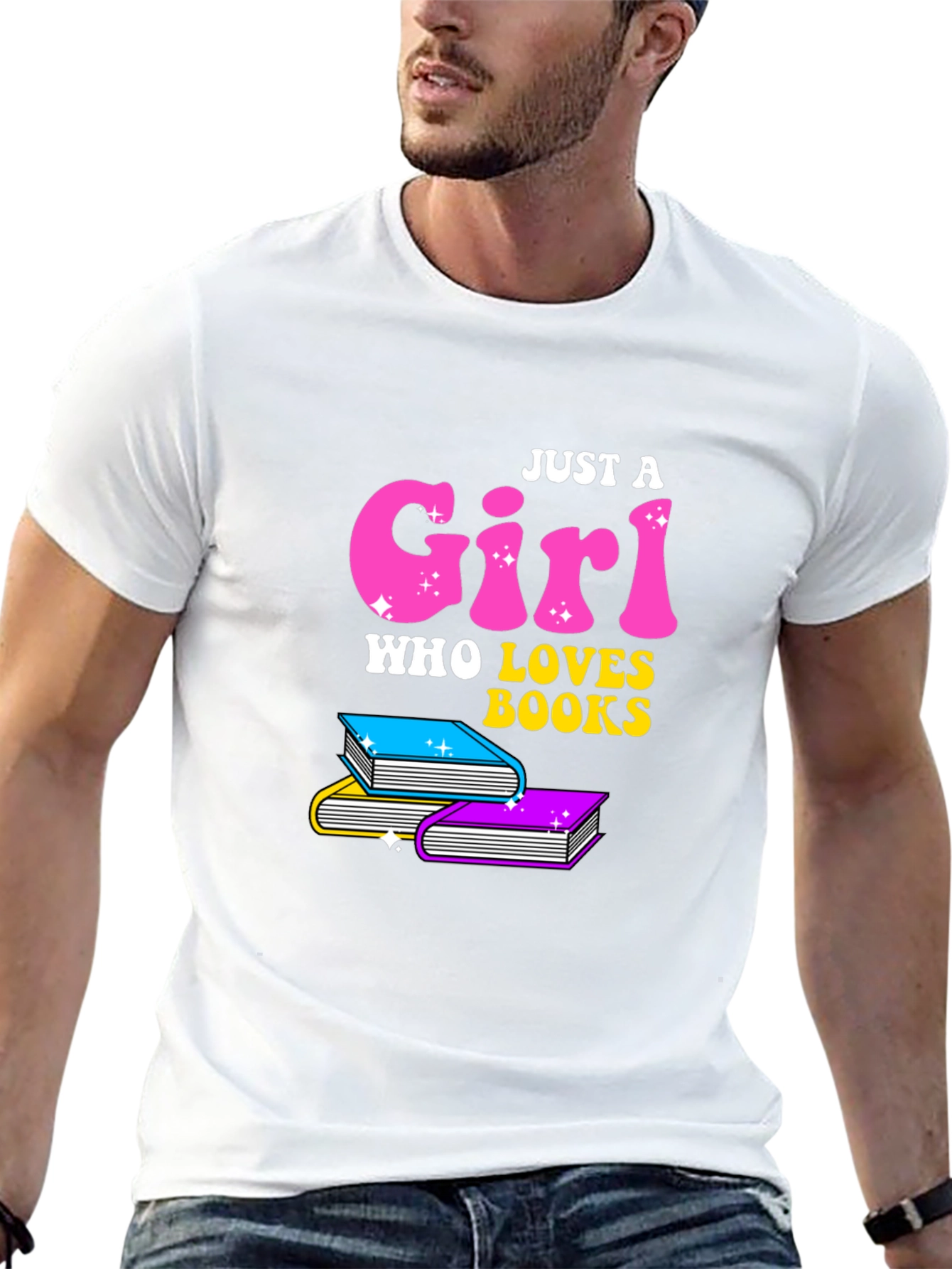 Just A Girl Who Loves Books T-Shirt