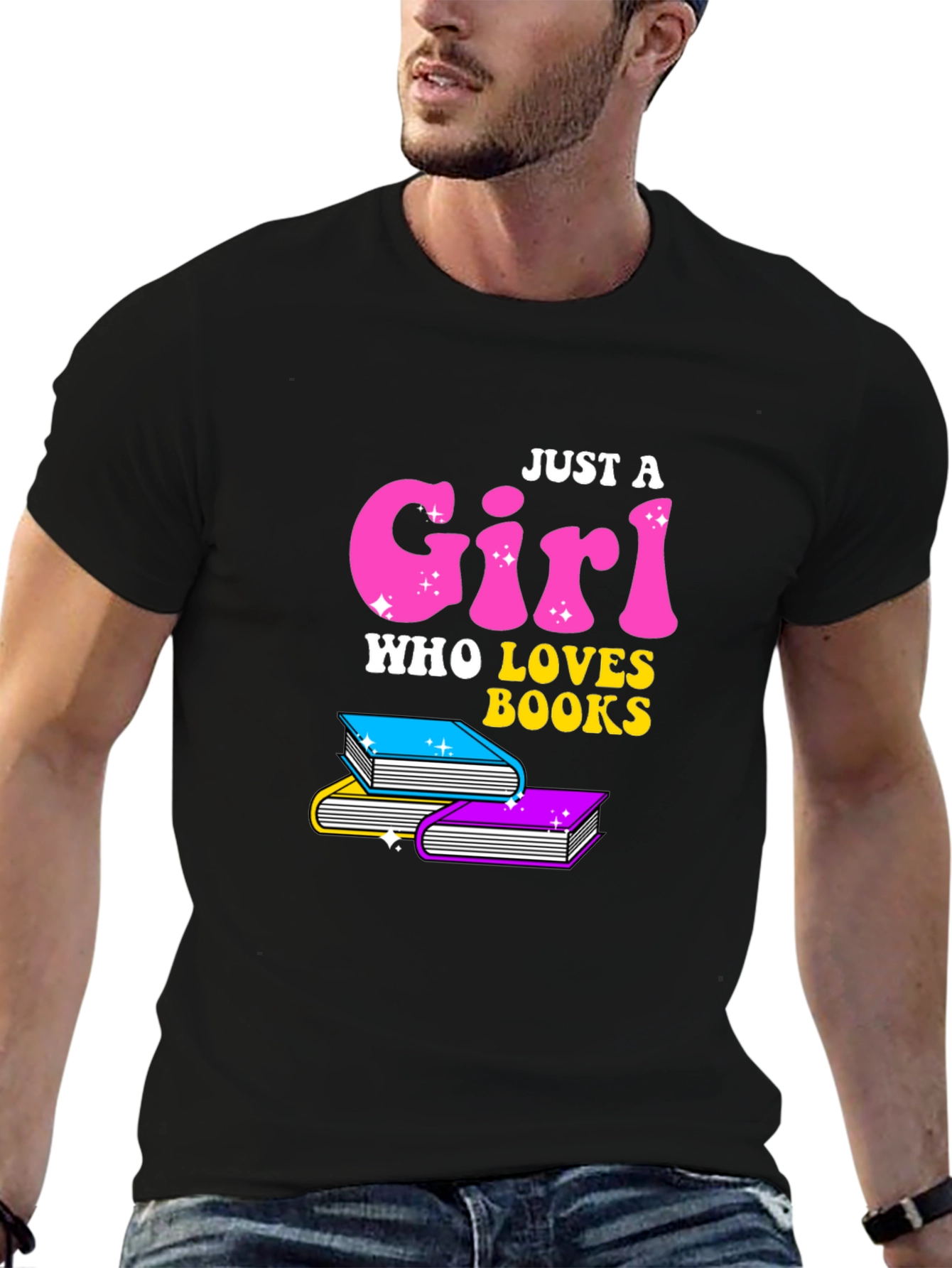 Just A Girl Who Loves Books T-Shirt