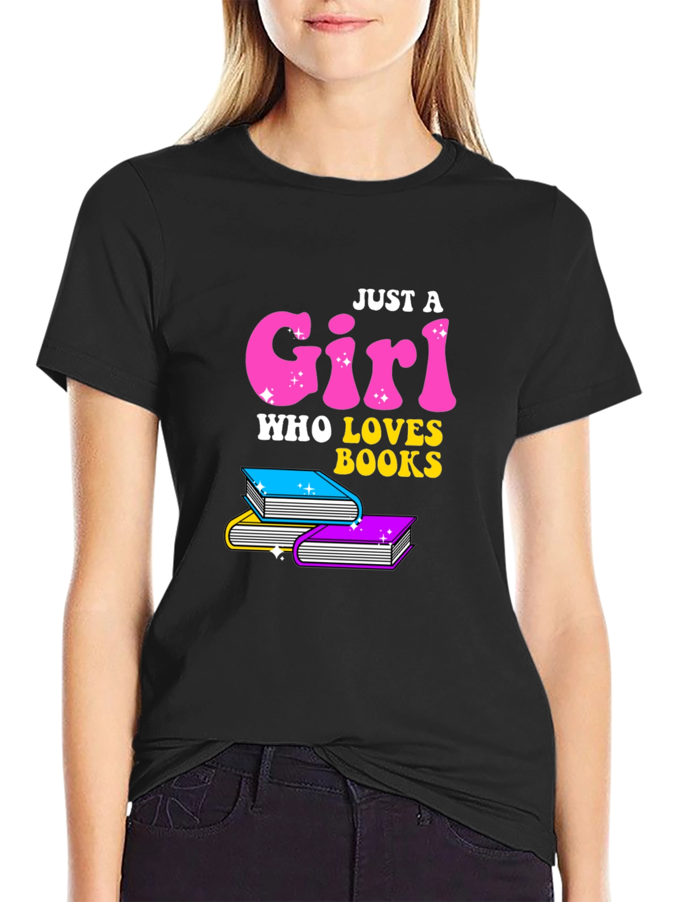 Just A Girl Who Loves Books T-Shirt