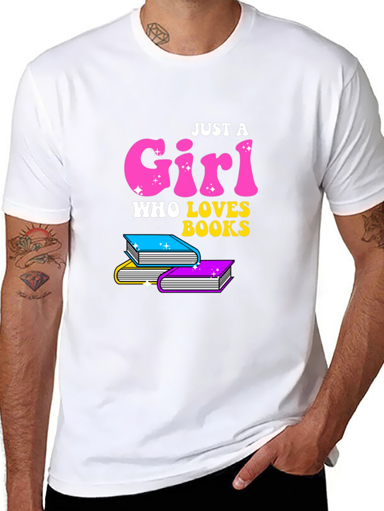 Just A Girl Who Loves Books T-Shirt