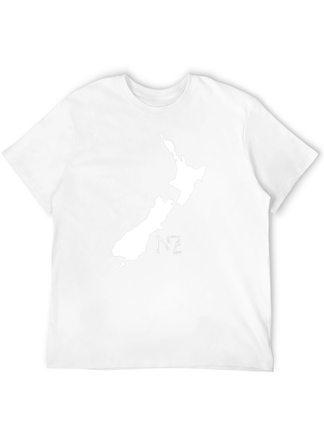 New Zealand Map Tee - Black NZ Pride Shirt
