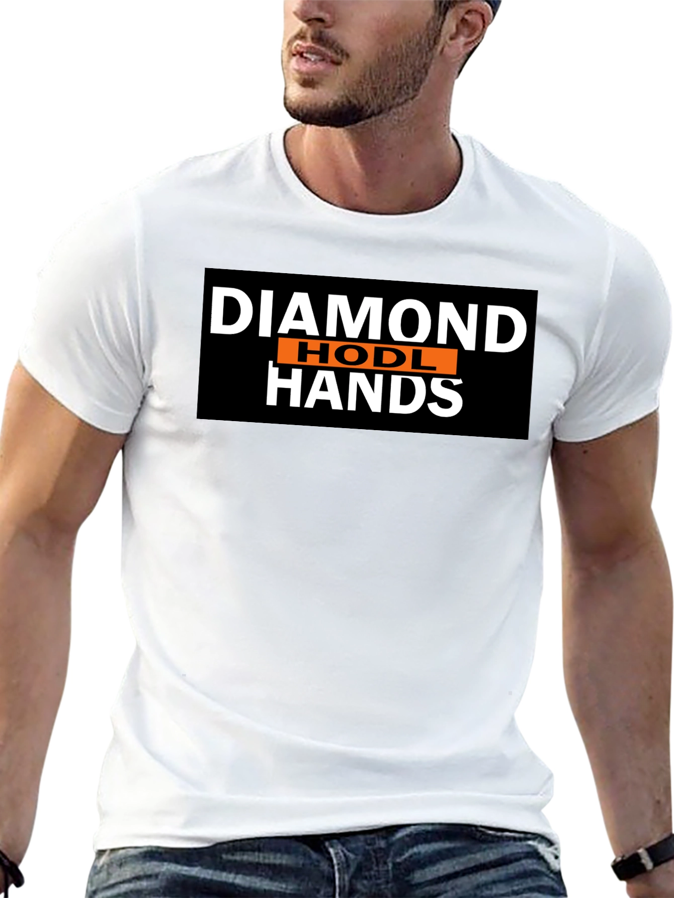 Diamond HODL Hands Black T-Shirt