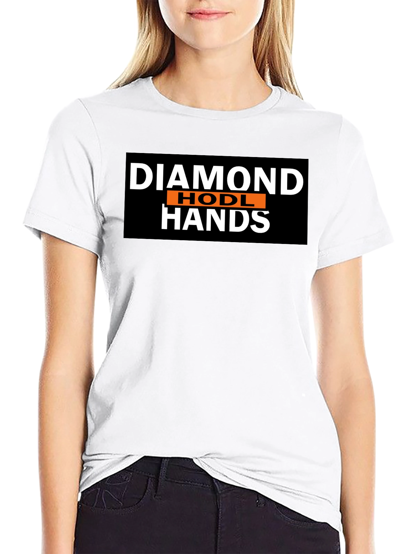 Diamond HODL Hands Black T-Shirt