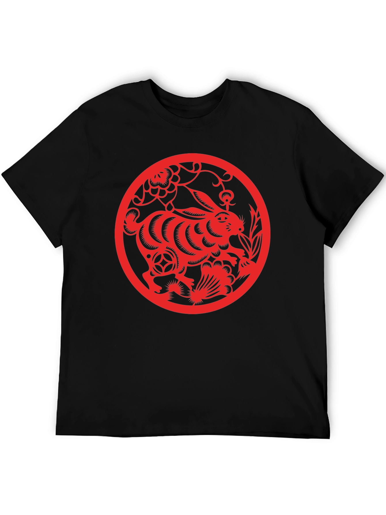 Rabbit Year T-Shirt - Red Chinese Zodiac Design